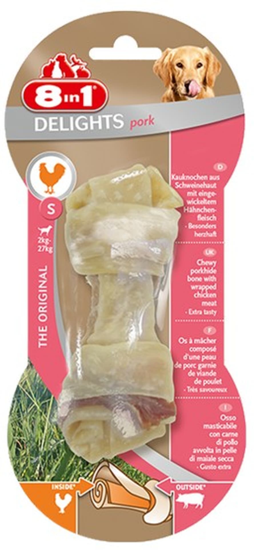 

8in1 Przysmak Delights Pork Bone S 1szt