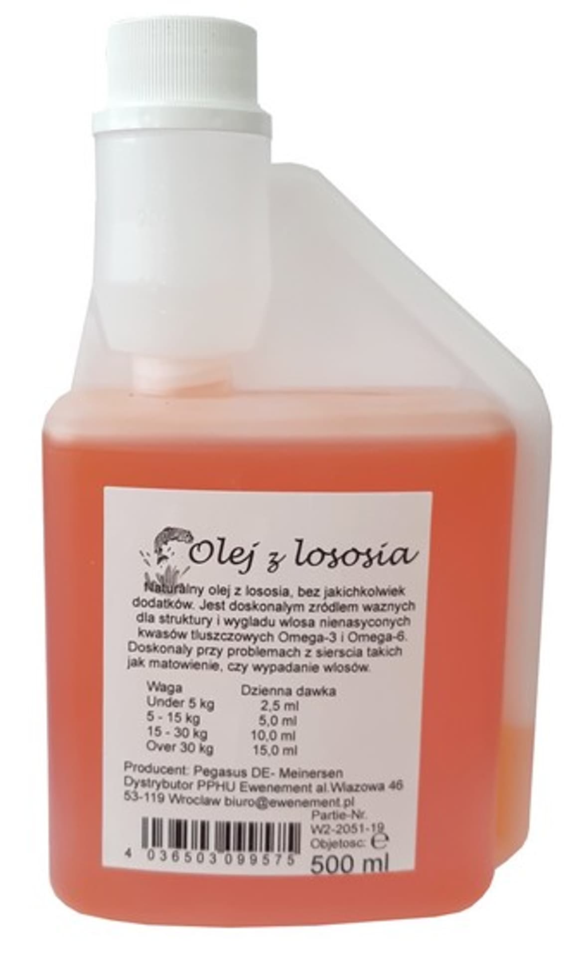 

Olej z łososia 500ml