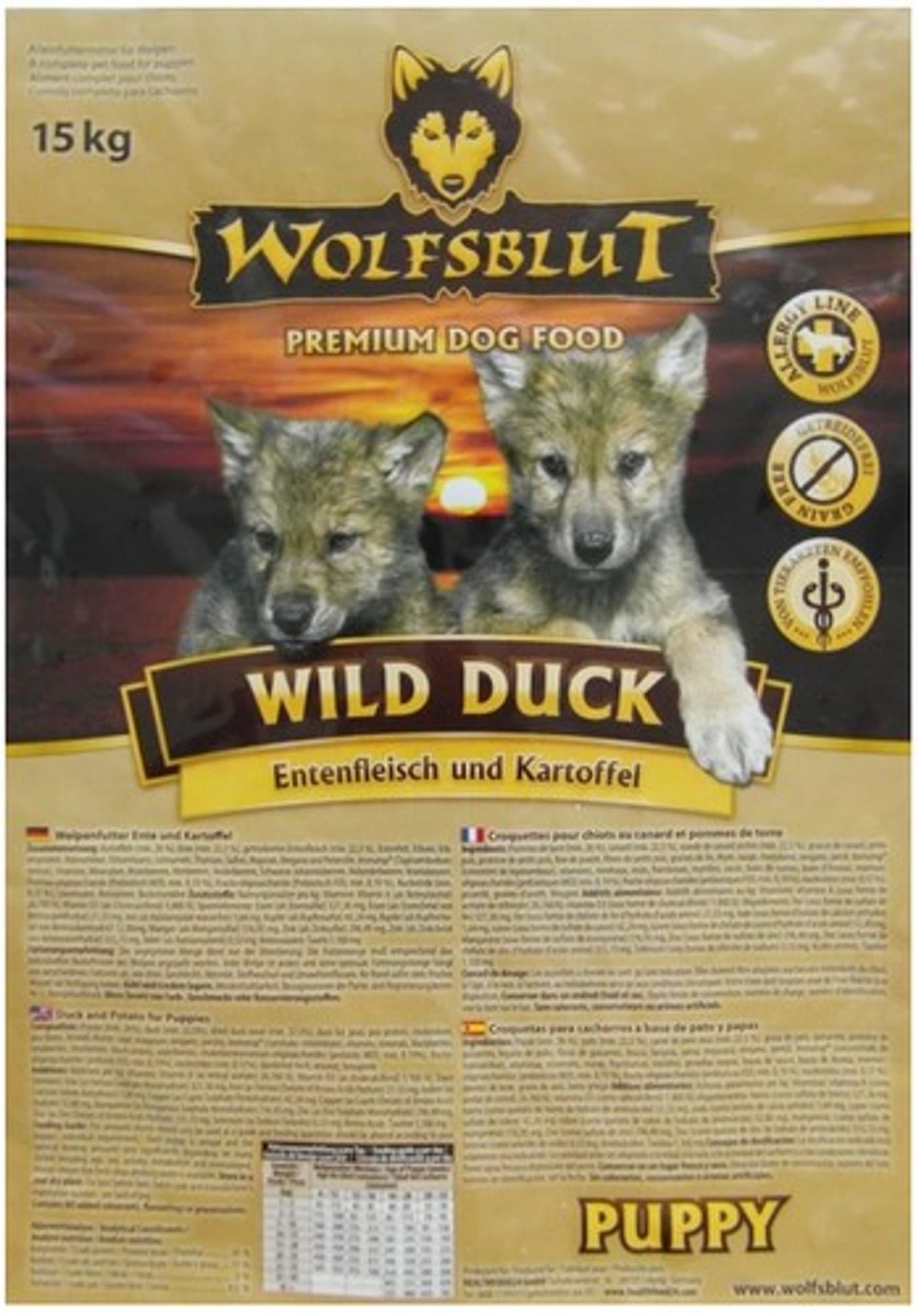 

Wolfsblut Dog Wild Duck Puppy kaczka i bataty 2kg