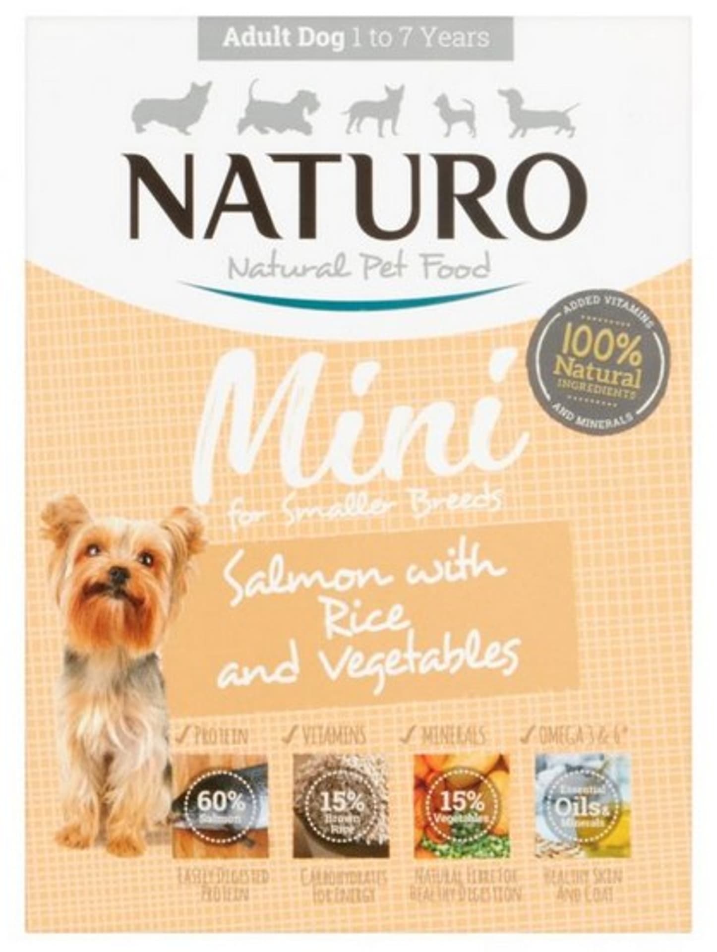 

NATURO ŁOSOŚ z ryżem i warzywami 150 g