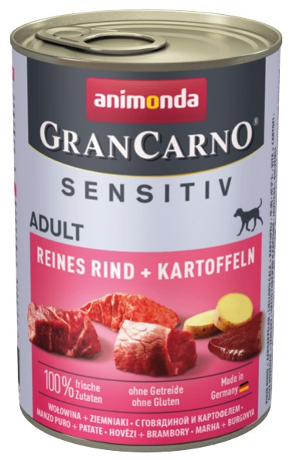 

ANIMONDA Grancarno Sensitiv smak: wołowina z ziemniakami 400g