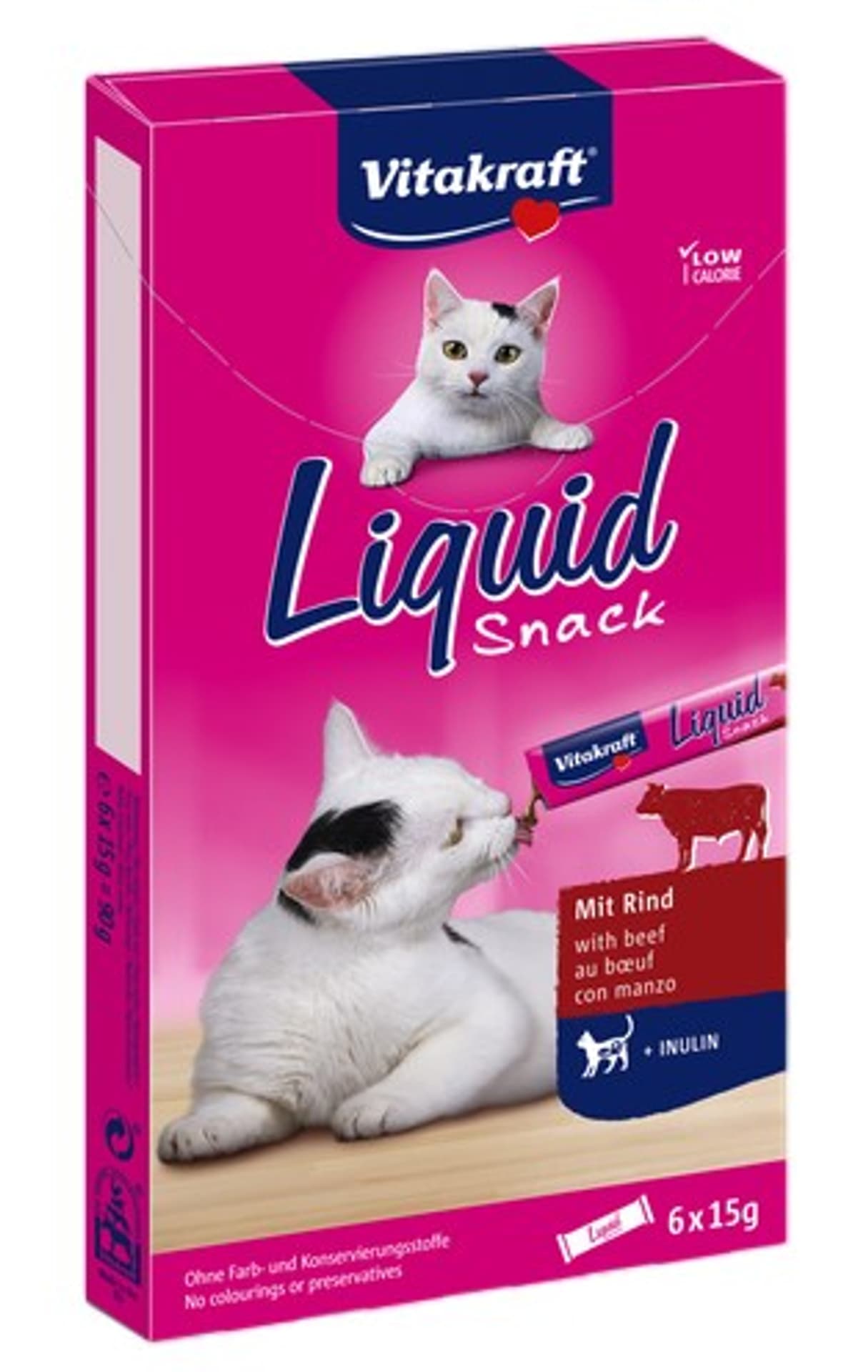 

VITAKRAFT CAT LIQUID SNACK 6szt woł/inulina d/kota