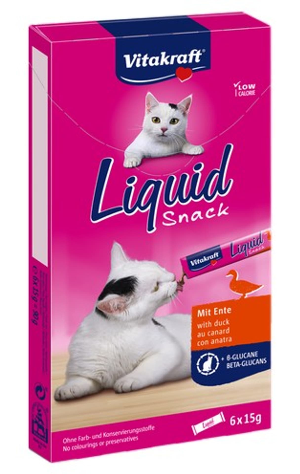 

VITAKRAFT CAT LIQUID SNACK 6szt kaczka/Bglukan/KOT