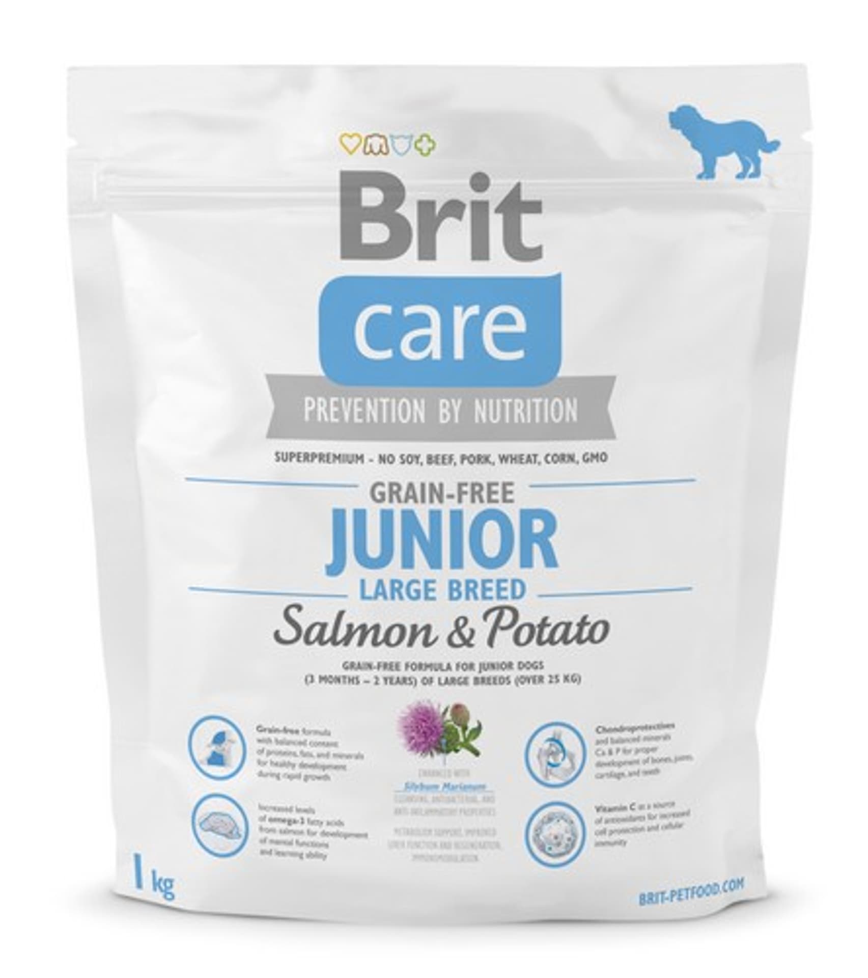 

BRIT CARE GRAIN-FREE JUNIOR LARGE BREED SALMON & POTATO 1 kg