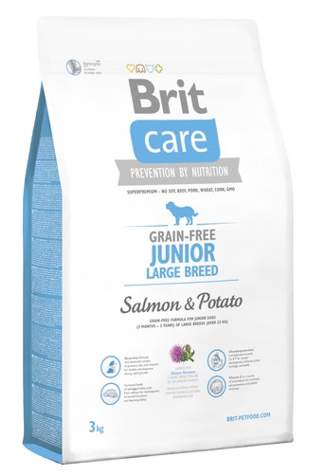 

BRIT CARE GRAIN-FREE JUNIOR LARGE BREED SALMON & POTATO 3 kg