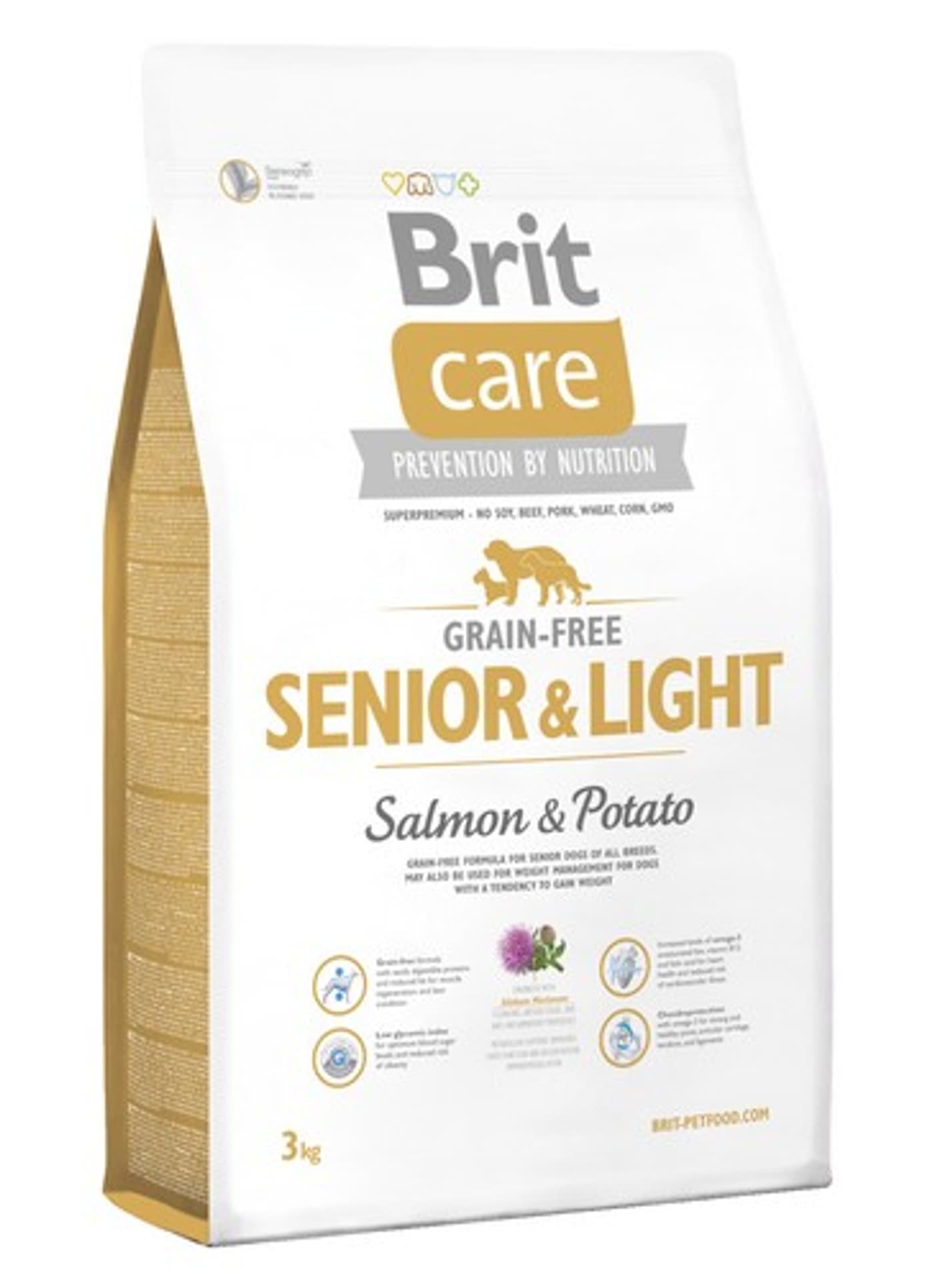 

BRIT CARE GRAIN-FREE SENIOR & LIGHT SALMON & POTATO 3 kg