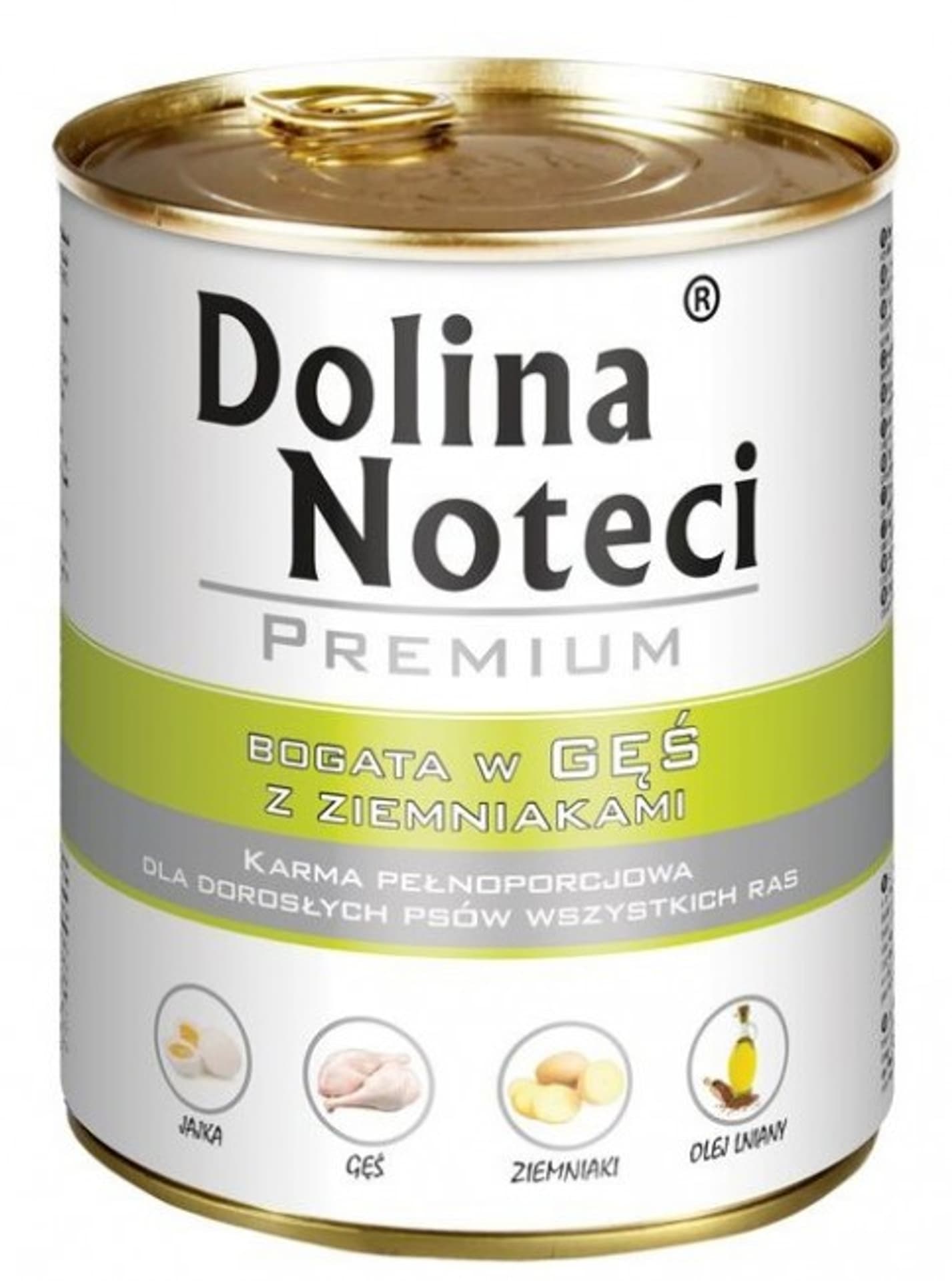 

DOLINA NOTECI Premium bogata w gęś z ziemniakami - mokra karma dla psa - 800g