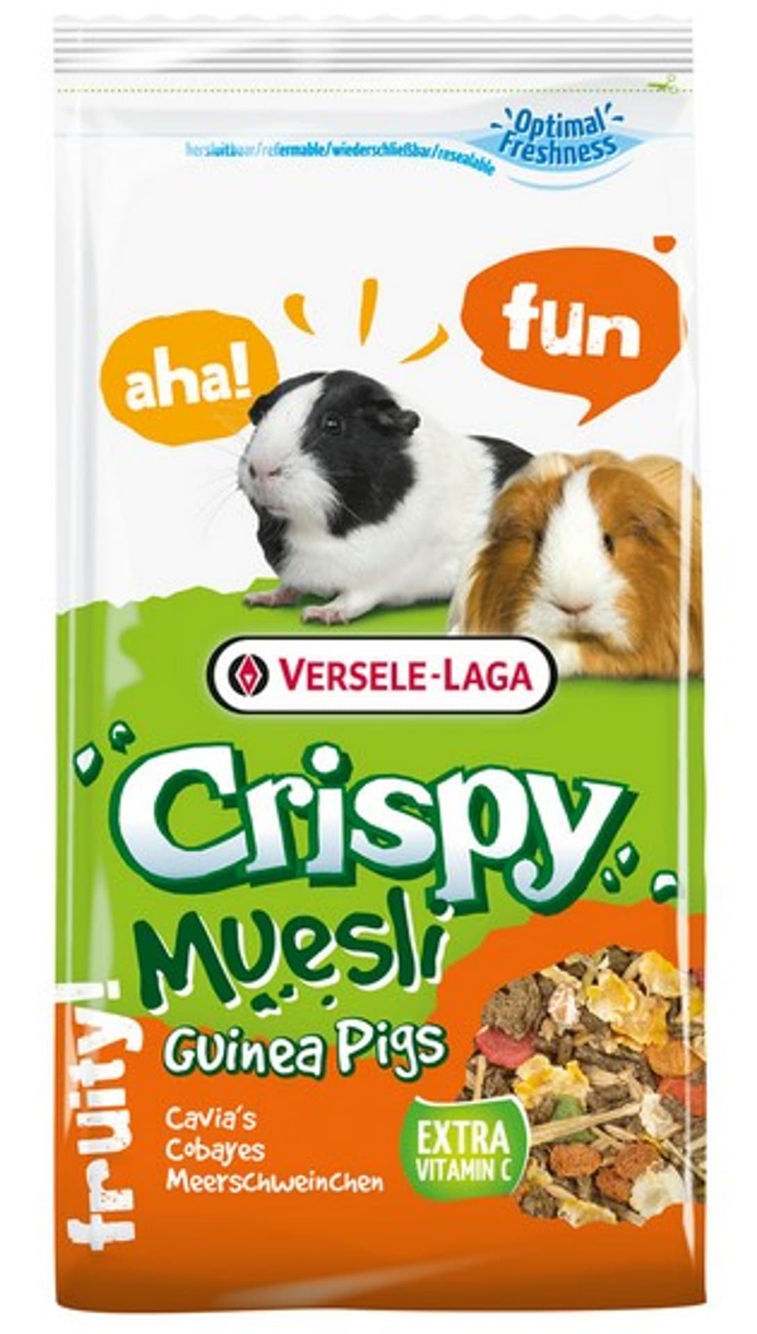 

Versele-Laga Crispy Muesli Guinea Pig - pokarm dla świnki morskiej 3,15kg (2,75+0,4kg gratis)