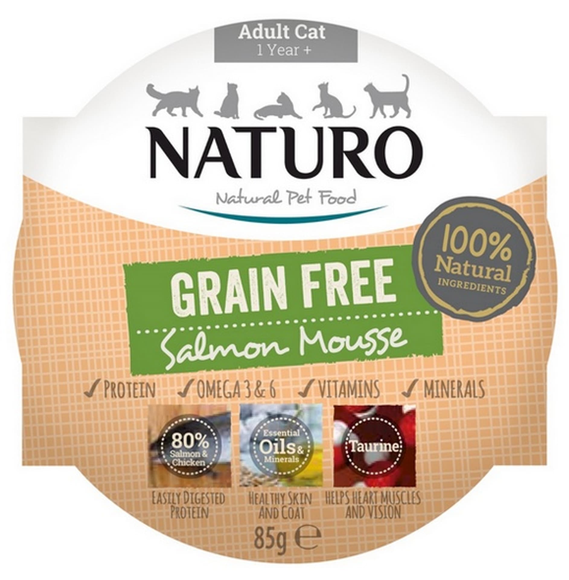 

NATURO mus z łososiem 85 g