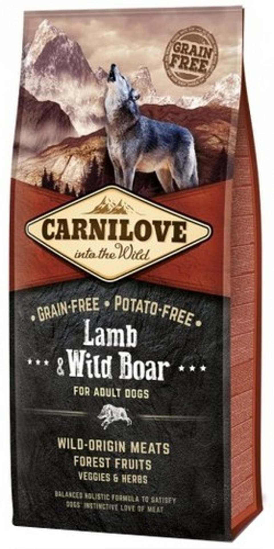 

CARNILOVE LAMB & WILD BOAR FOR ADULT 12KG
