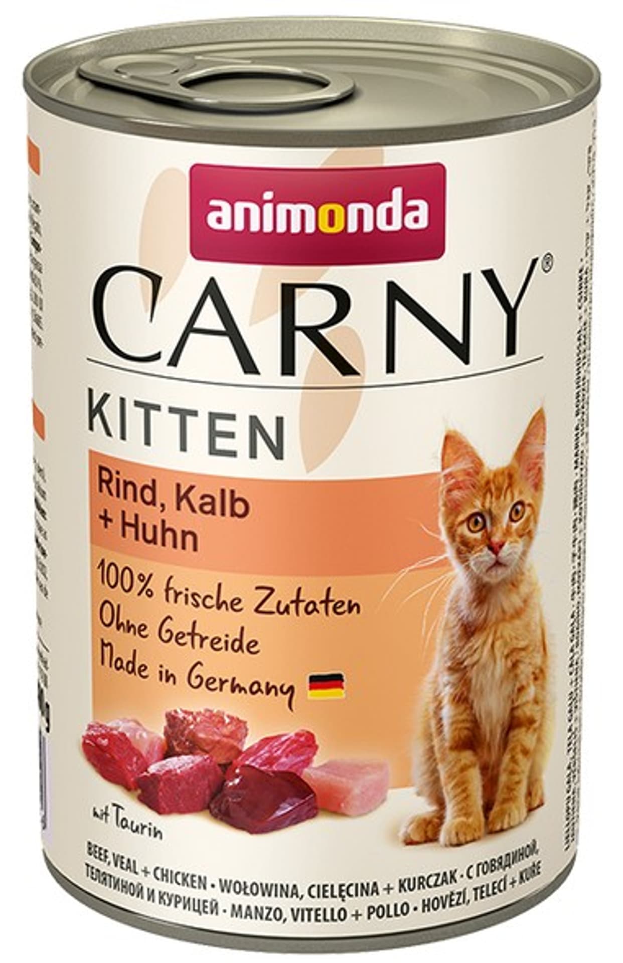 

ANIMONDA Carny Kitten smak: wołowina, cielęcina i kurczak 400g