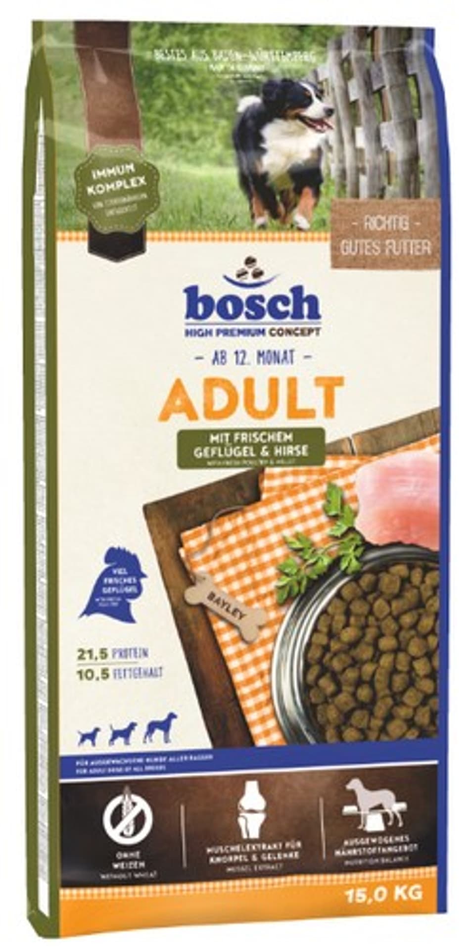 

BOSCH Adult Fresh Poultry & Millet - świeży kurczak i orkisz 15kg - sucha karma dla psa