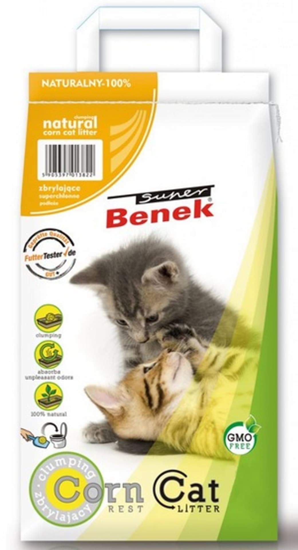

CERTECH Super Benek Corn Cat - żwirek kukurydziany zbrylający 14l