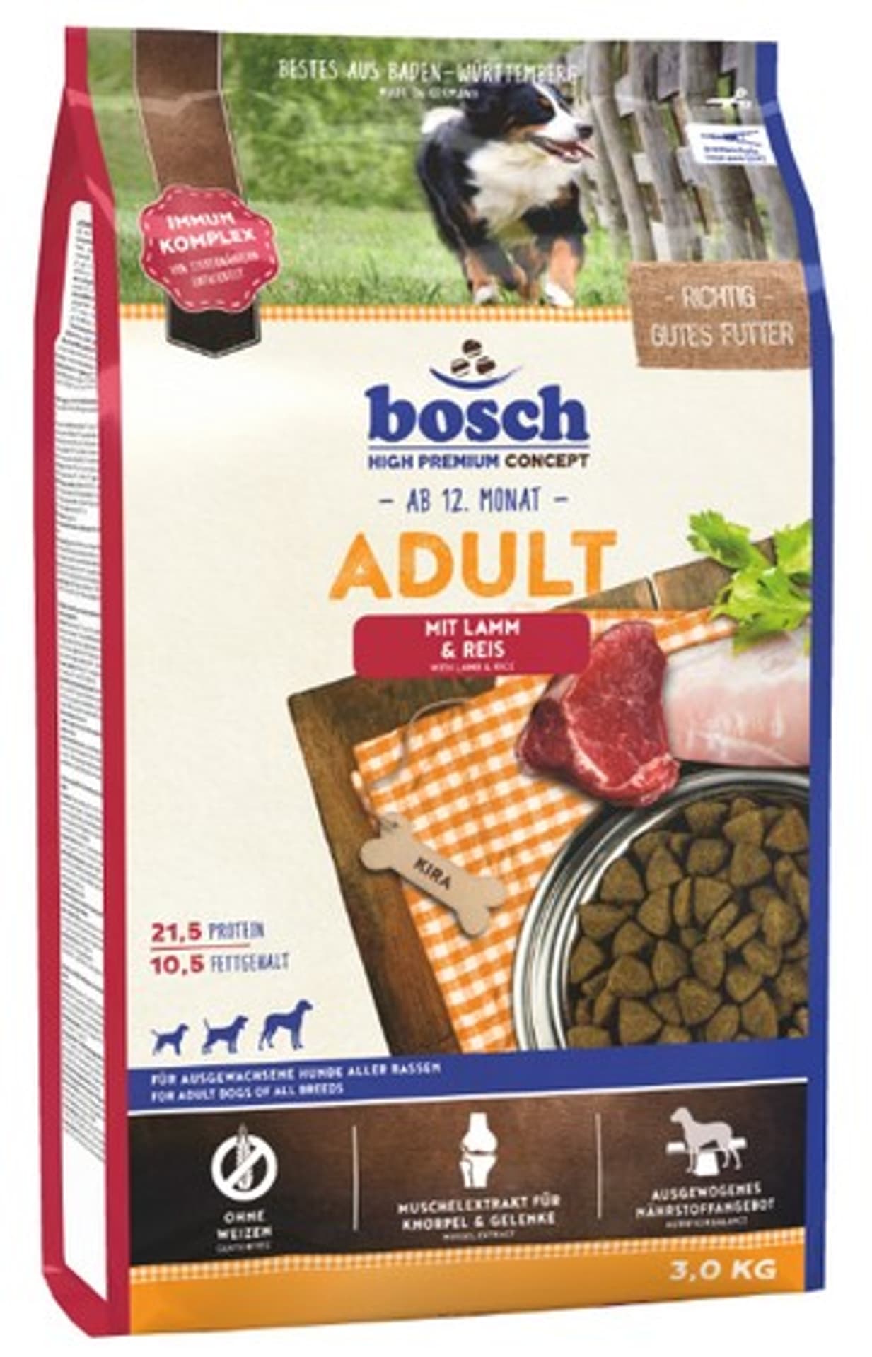

BOSCH Adult Lamb & Rice 3kg - sucha karma dla psa