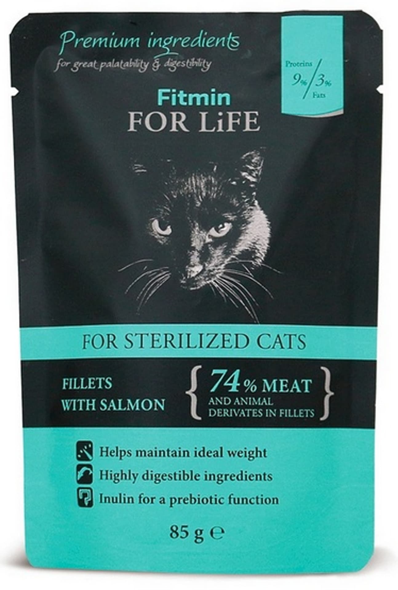 

FITMIN cat For Life pouch sterilized Salmon 85g