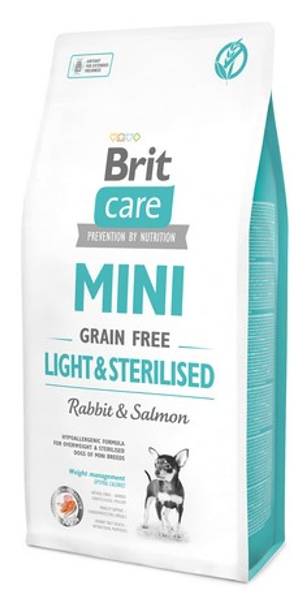 

Brit Care Mini Grain Free Light Sterilised - sucha karma dla psa - 2kg