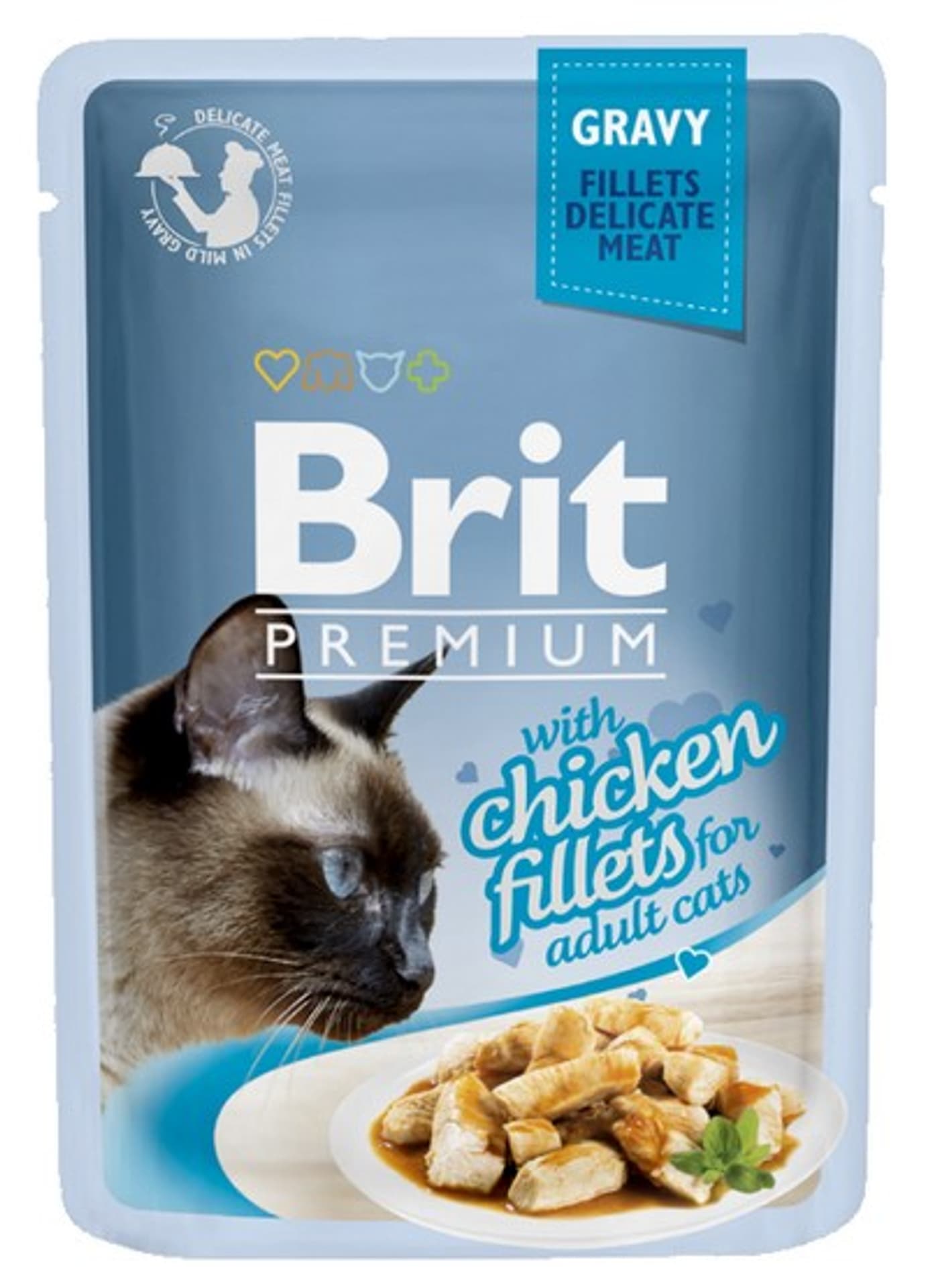 

BRIT POUCH GRAVY FILLETS WITH CHICKEN 85 g