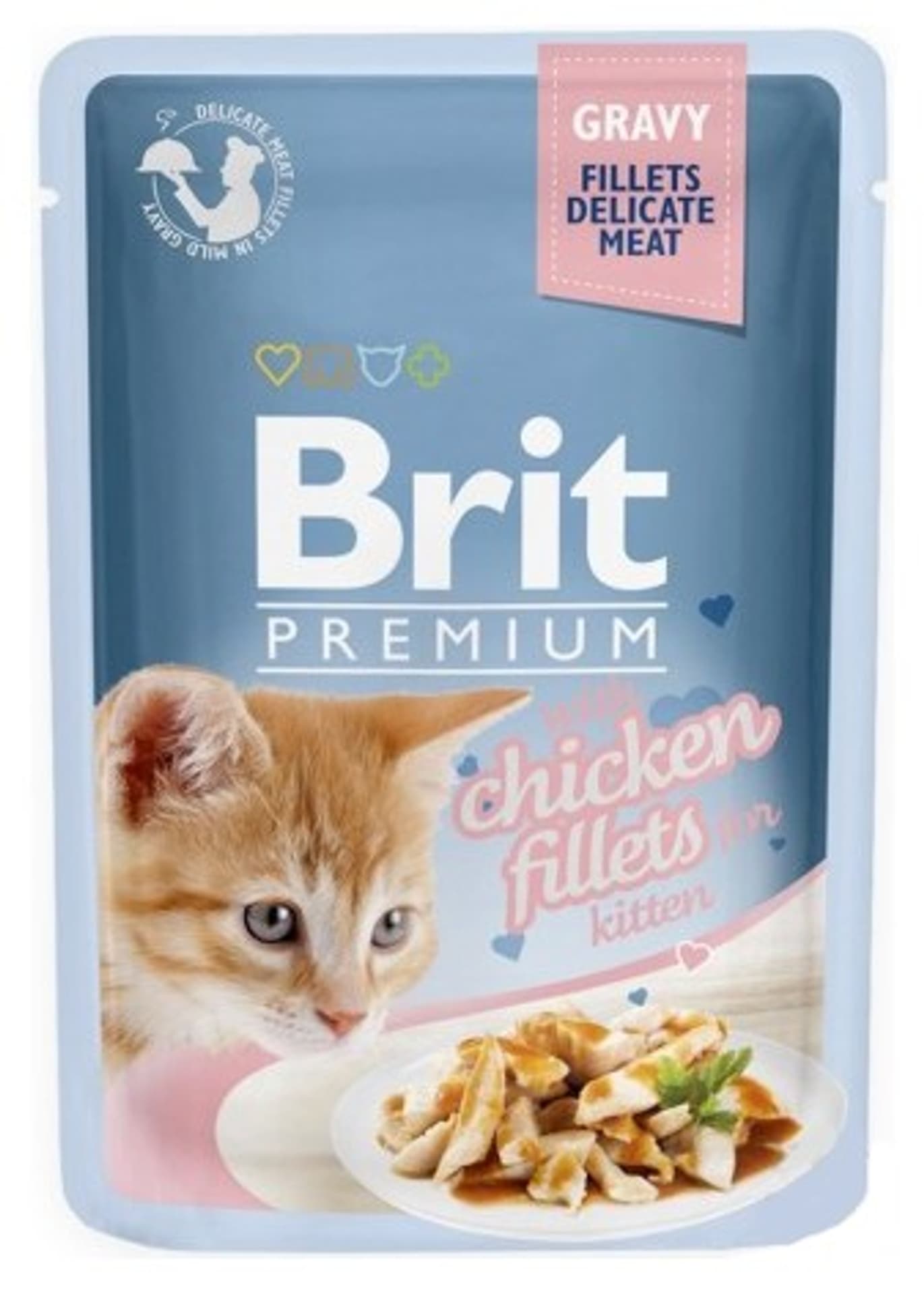 

BRIT POUCH GRAVY KITTEN FILLETS CHICKEN 85 g