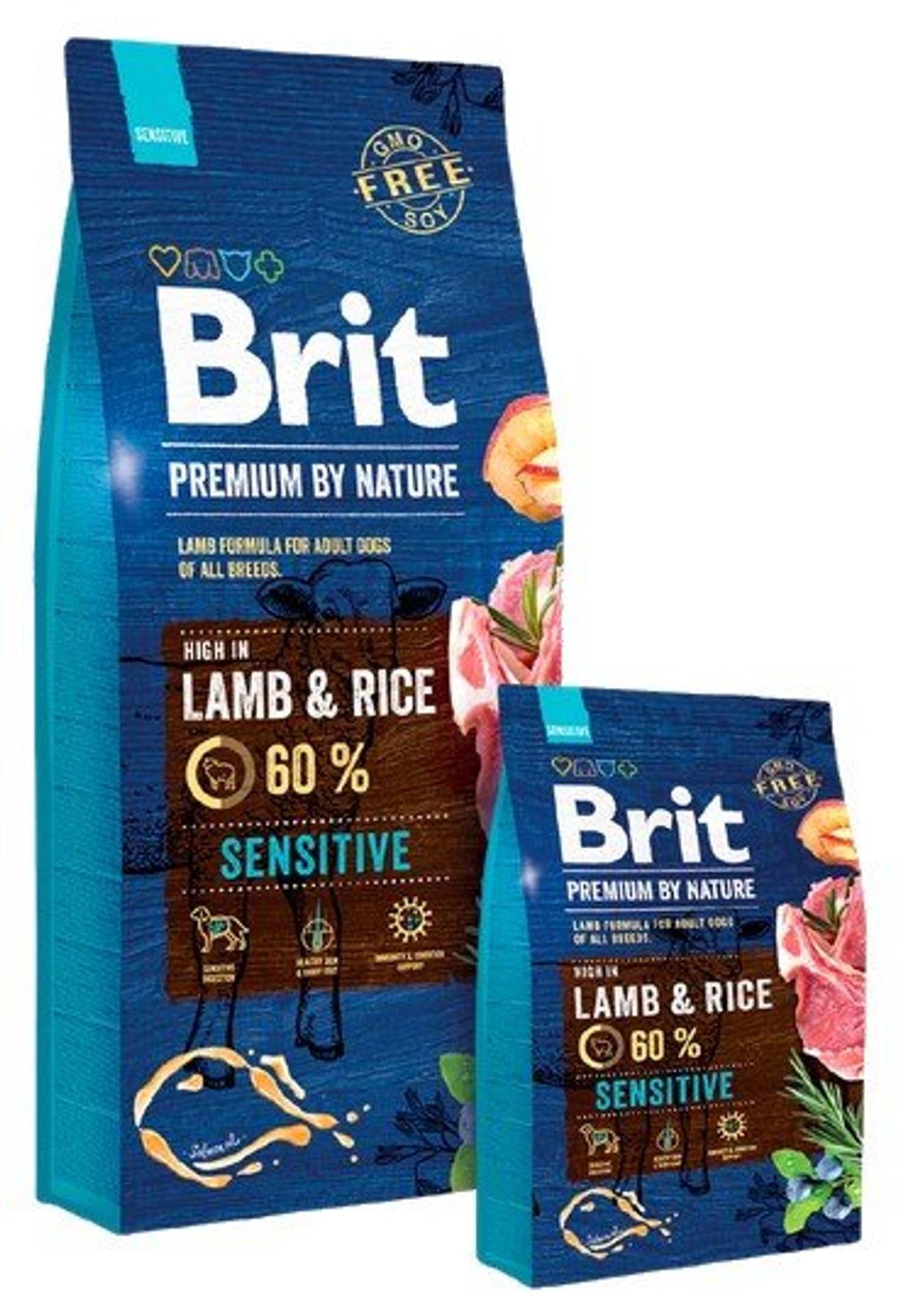 

BRIT PREMIUM BY NATURE Sensitive Lamb & Rice 15kg