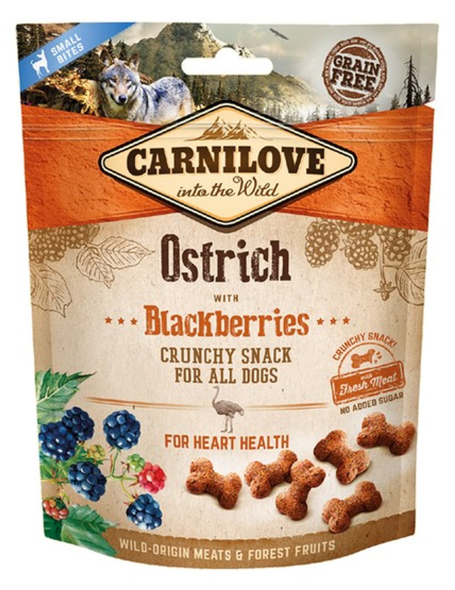 

CARNILOVE CRUNCHY SNACK OSTRICH WITH BLACKBERRIES WITH FRESH MEAT 200g