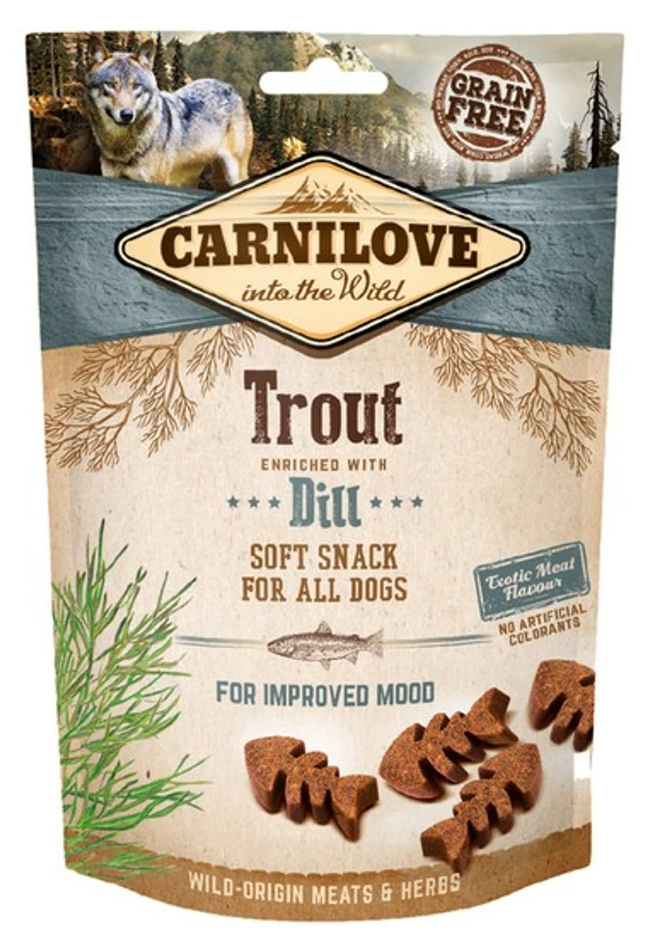 

Carnilove Snack Trout Enriched & Dill 200g