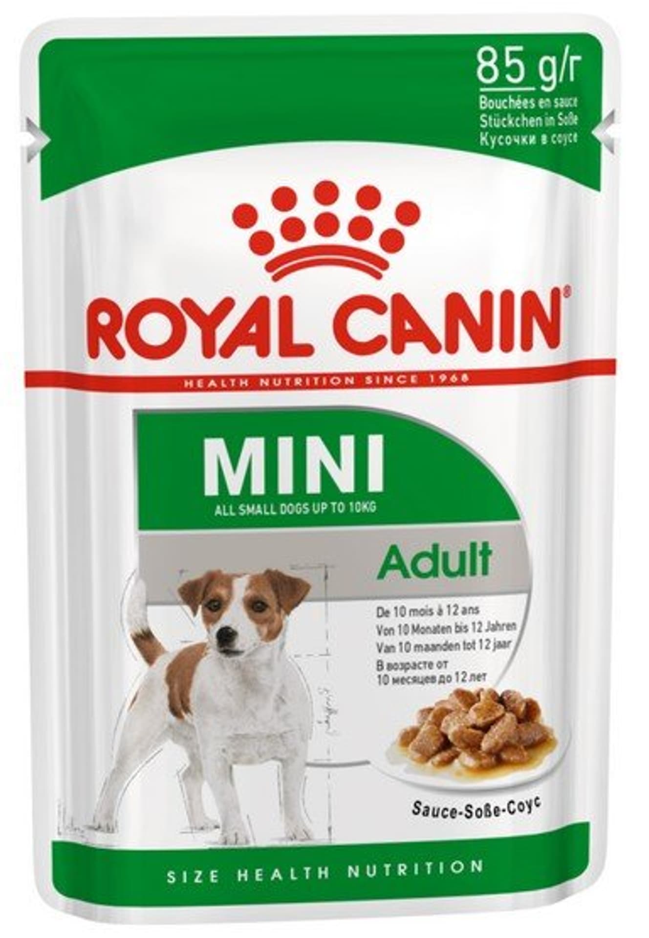 

Royal Canin Mini Adult karma mokra w sosie dla psów dorosłych, ras małych saszetka 85g