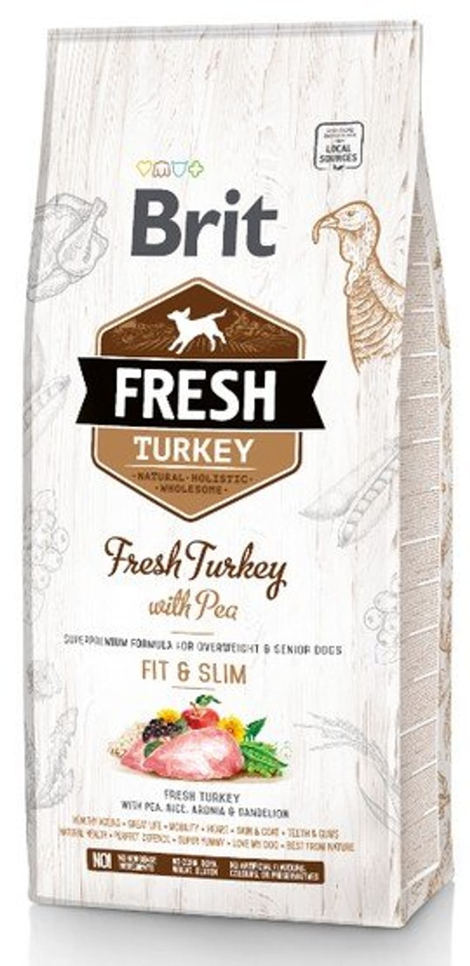 

Brit Fresh Dog Adult Light Turkey & Pea 2,5kg