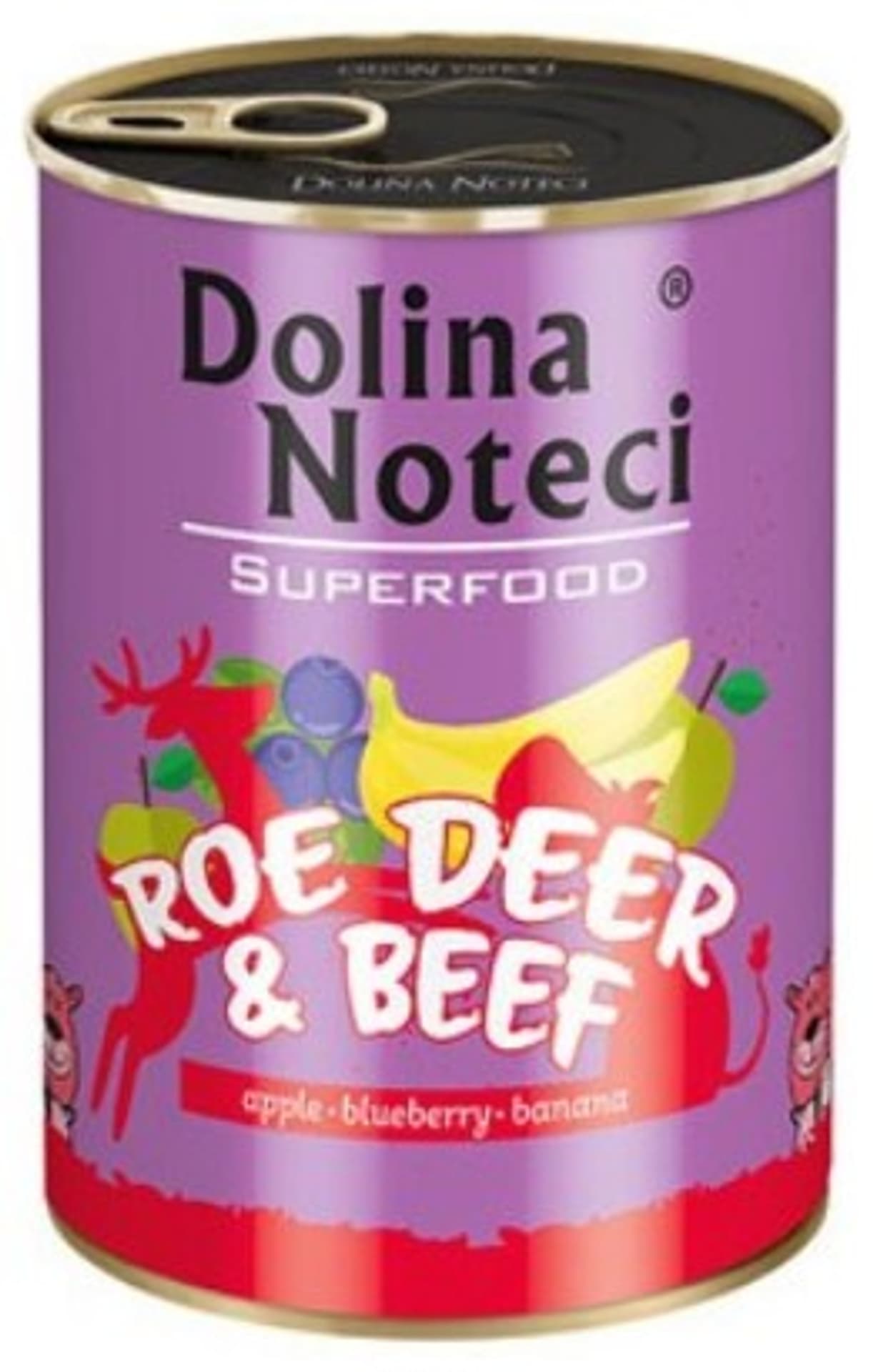 

DOLINA NOTECI Superfood z sarną i wołowiną - mokra karma dla psa - 400g