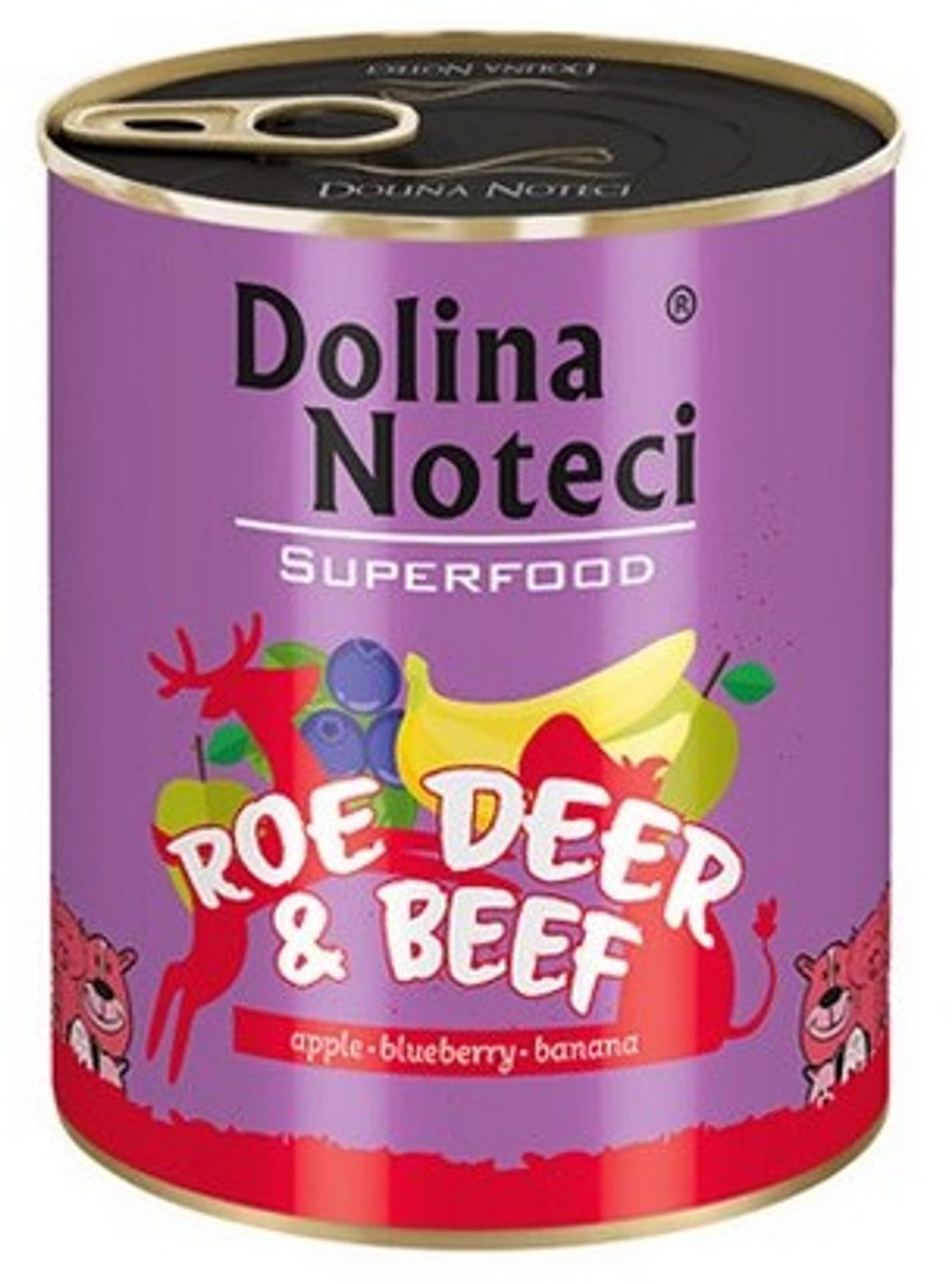 

DOLINA NOTECI Superfood z sarną i wołowiną - mokra karma dla psa - 800g