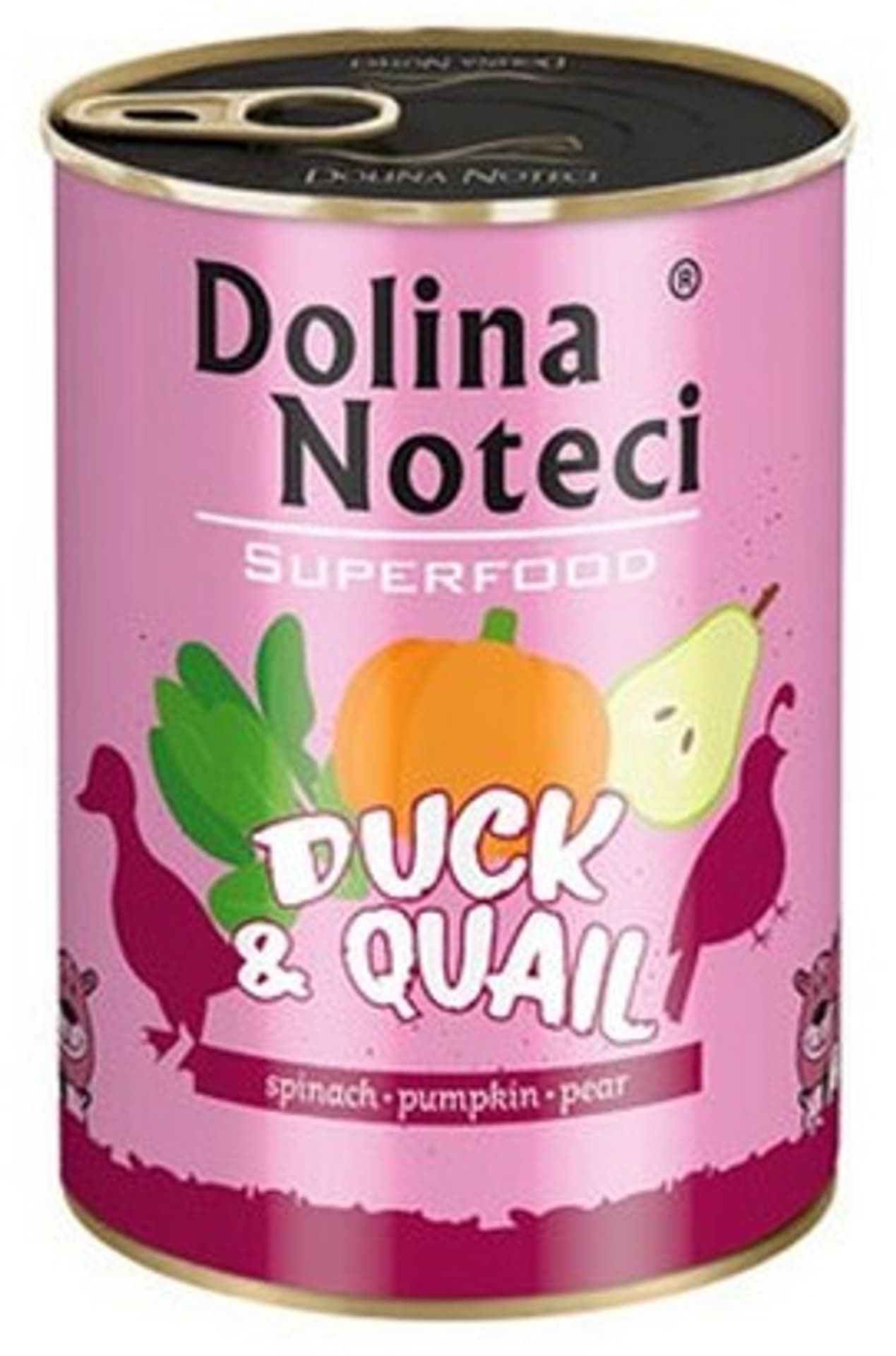 

DOLINA NOTECI Superfood z kaczką i przepiórką - mokra karma dla psa - 400g