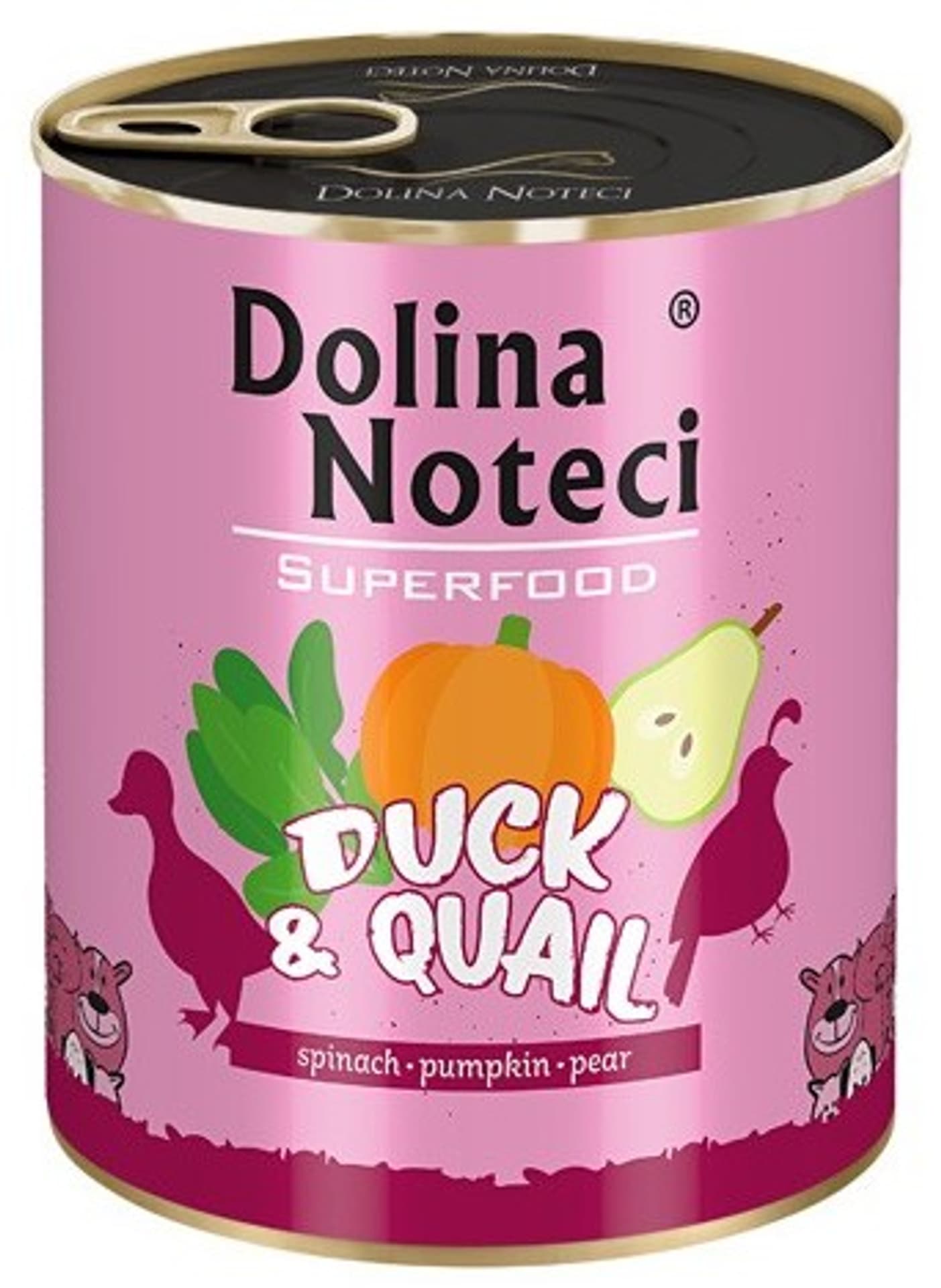 

DOLINA NOTECI Superfood z kaczką i przepiórką - mokra karma dla psa - 800g