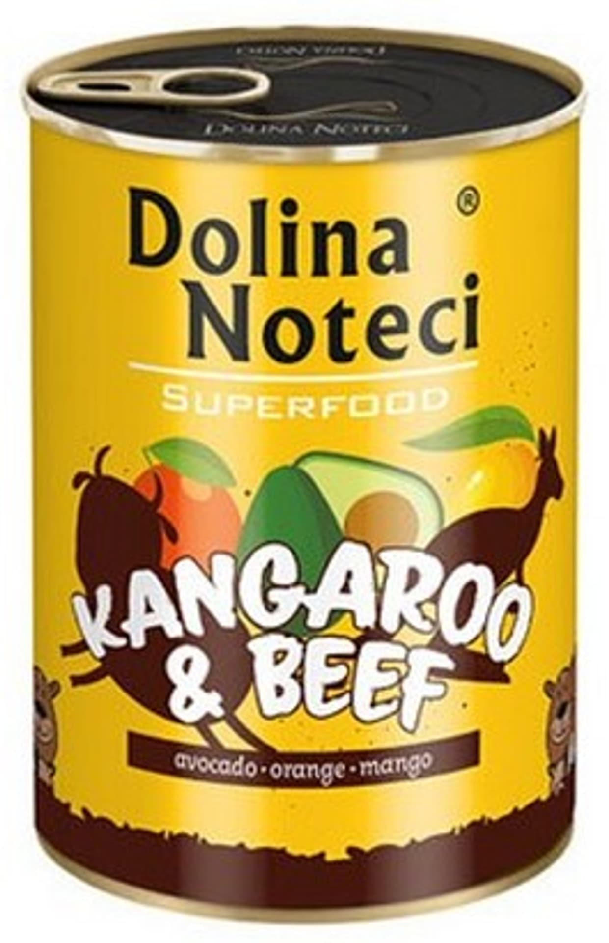 

DOLINA NOTECI SuperFood z kangurem i wołowiną - mokra karma dla psa - 400g