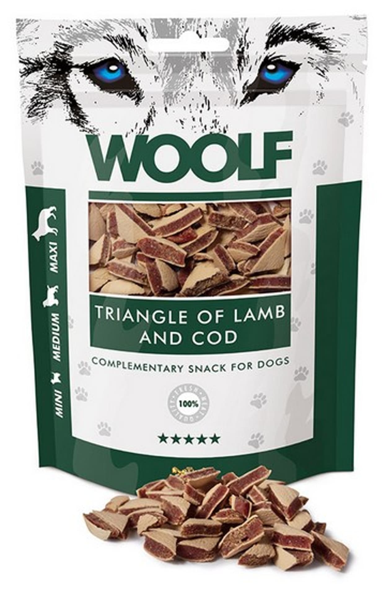 

Woolf Lamb & COD Triangle 100g