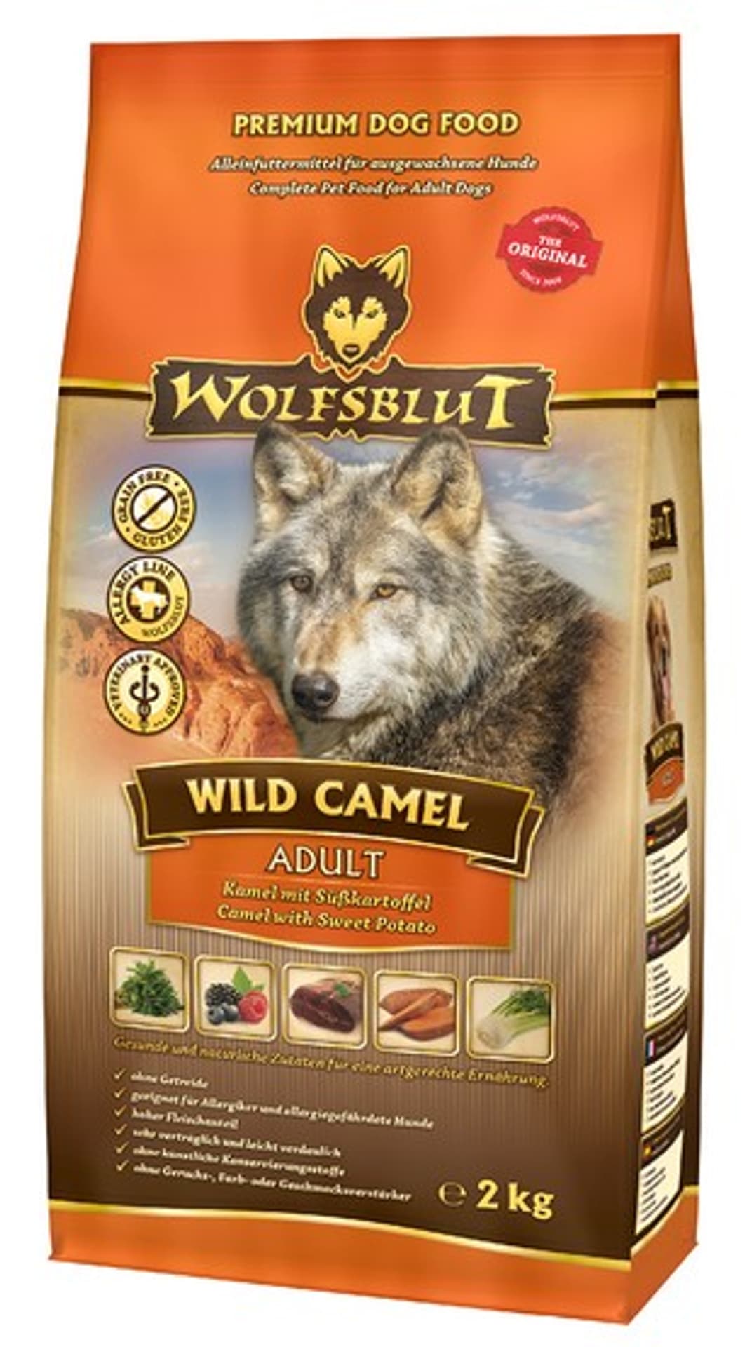 

Wolfsblut Dog Wild Camel wielbłąd i bataty 2kg