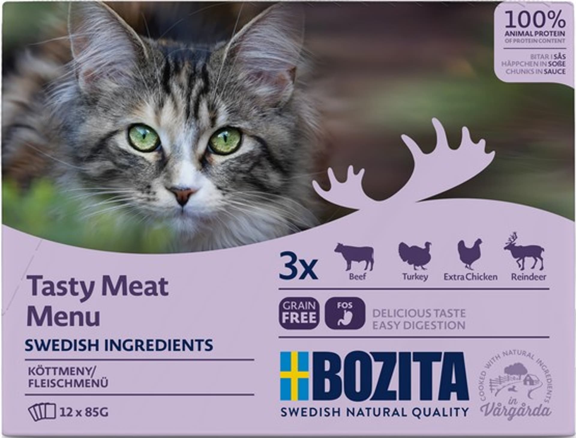 

Bozita Cat Multibox z mięsem w sosie saszetki 12x85g