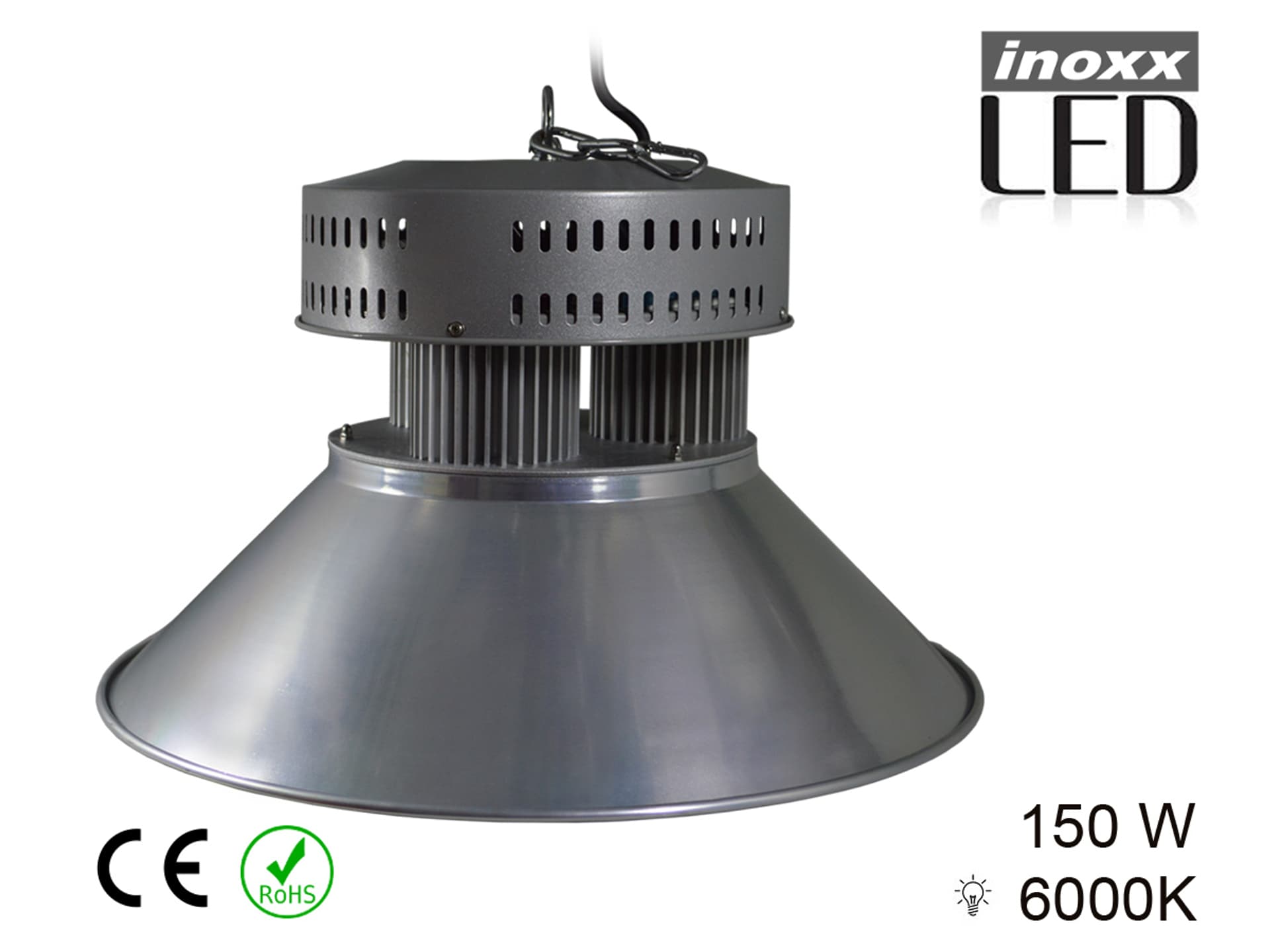 

Lampa przemysłowa led 150w high bay cob 6000k zimna 13 500lm