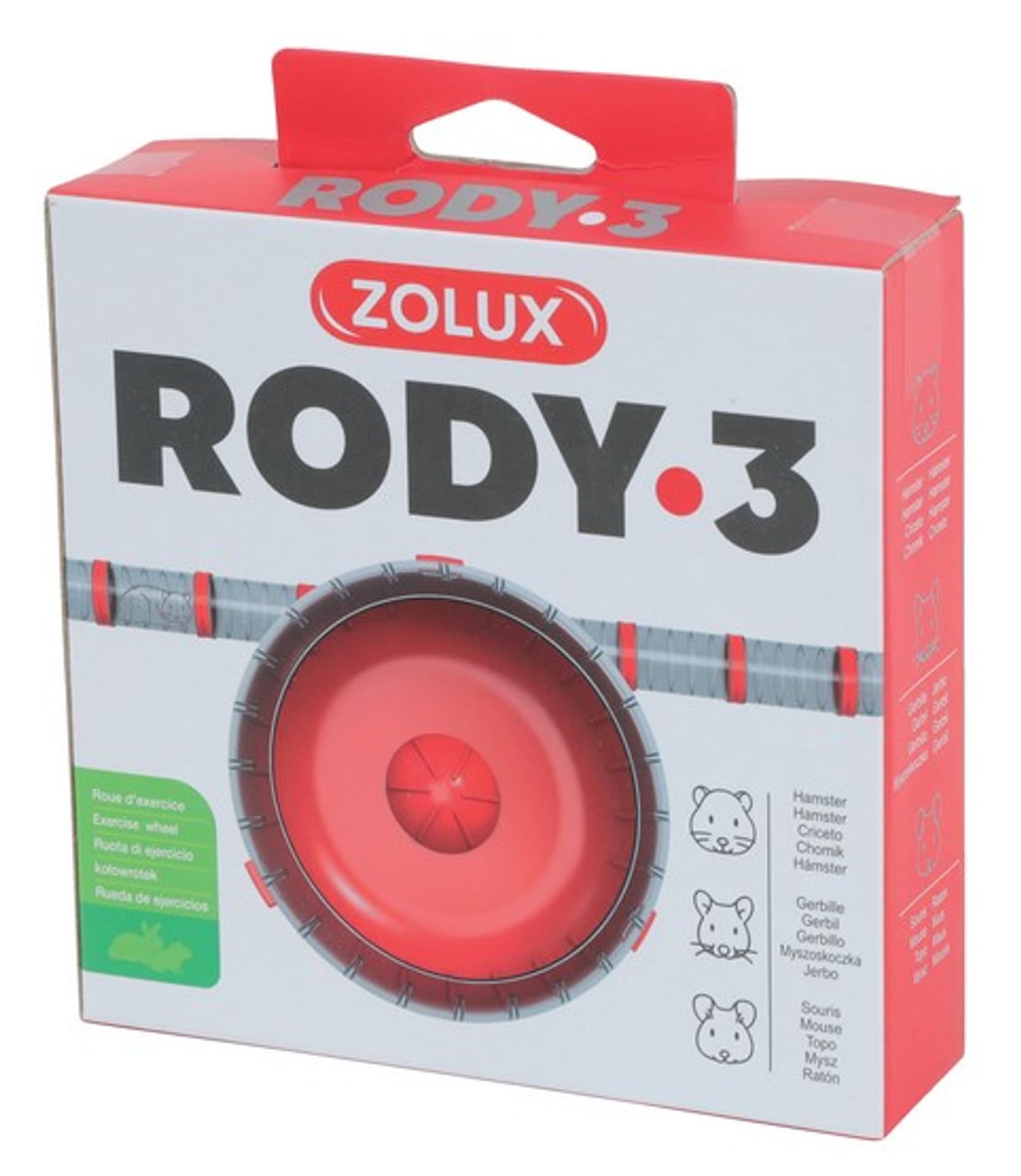 

Zolux Kołowrotek RODY3 Silent Wheel czerwony [206035]