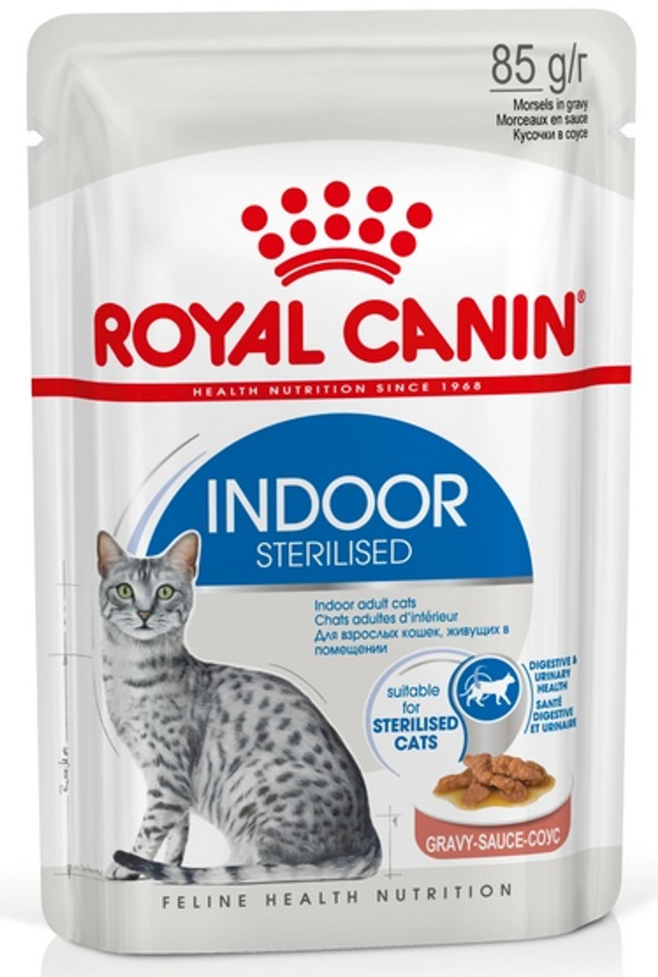 

Royal Canin Indoor Sterilised sos karma mokra dla kotów dorosłych sterylizowanych, przebywających w domu saszetka 85g