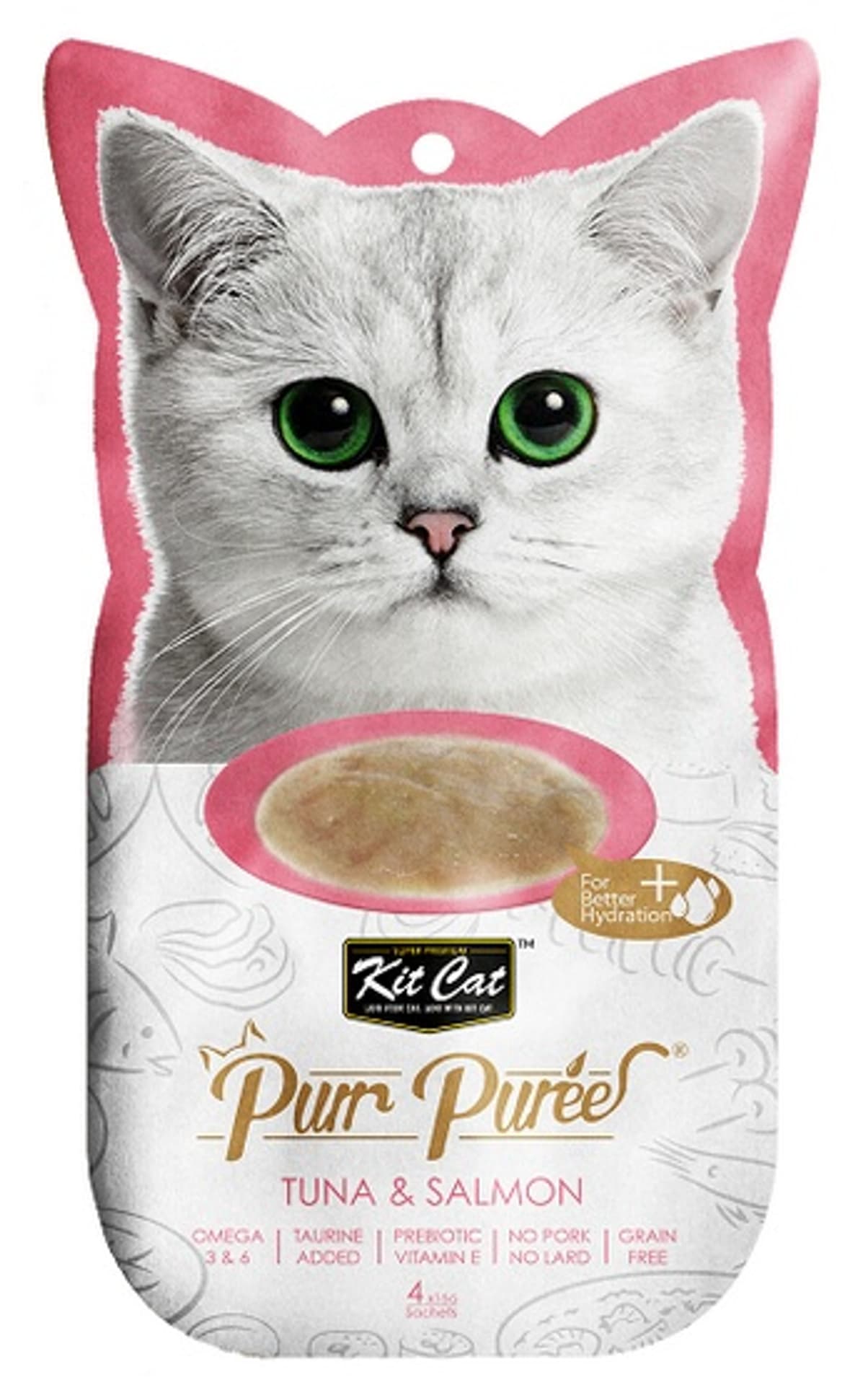 

KIT CAT PurrPuree TUNA & SALMON (tuńczyk & łosoś) [KC-836] 4x15g, Tuńczyk & łosoś) [kc-836] 4x15