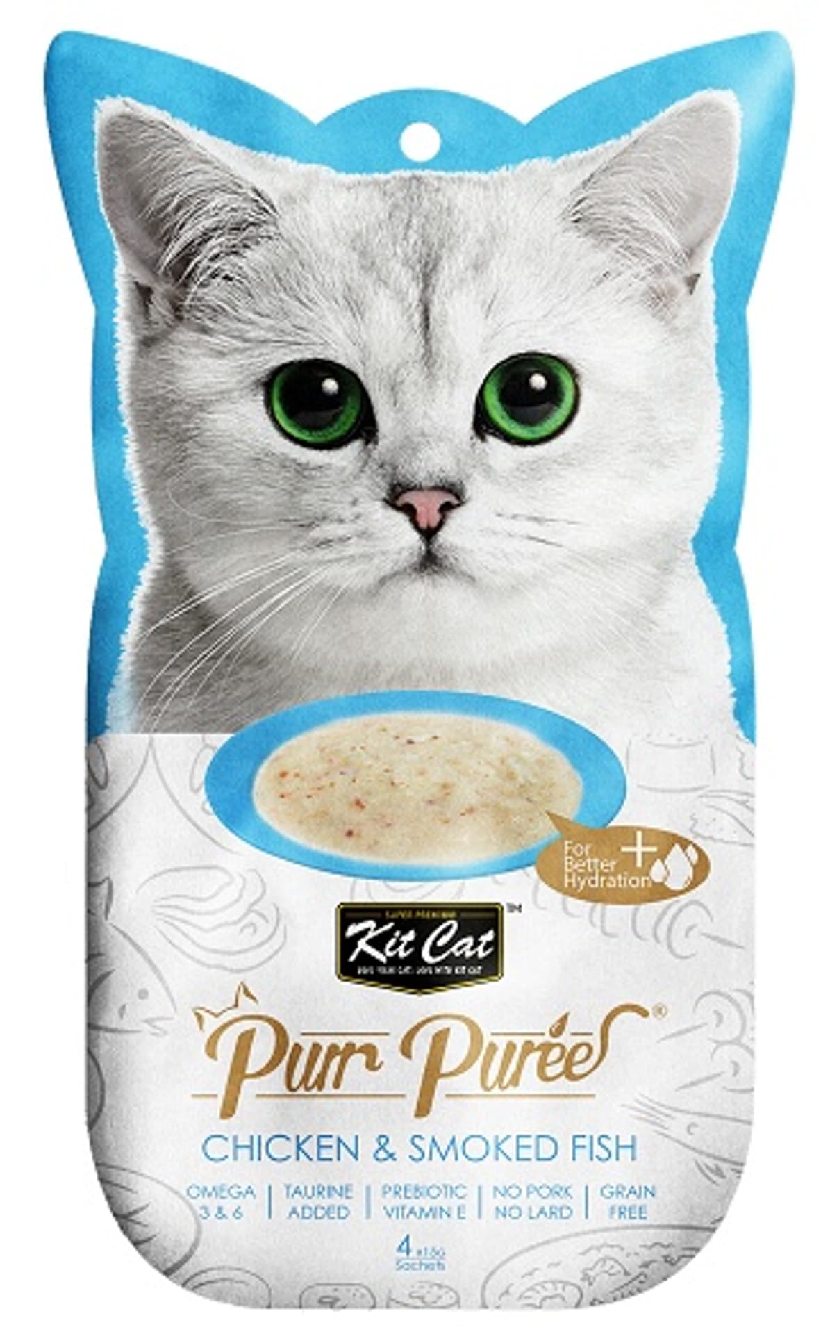 

KIT CAT PurrPuree CHICKEN & SMOKED FISH (kurczak&wędzona ryba) 4x15g [KC-898]