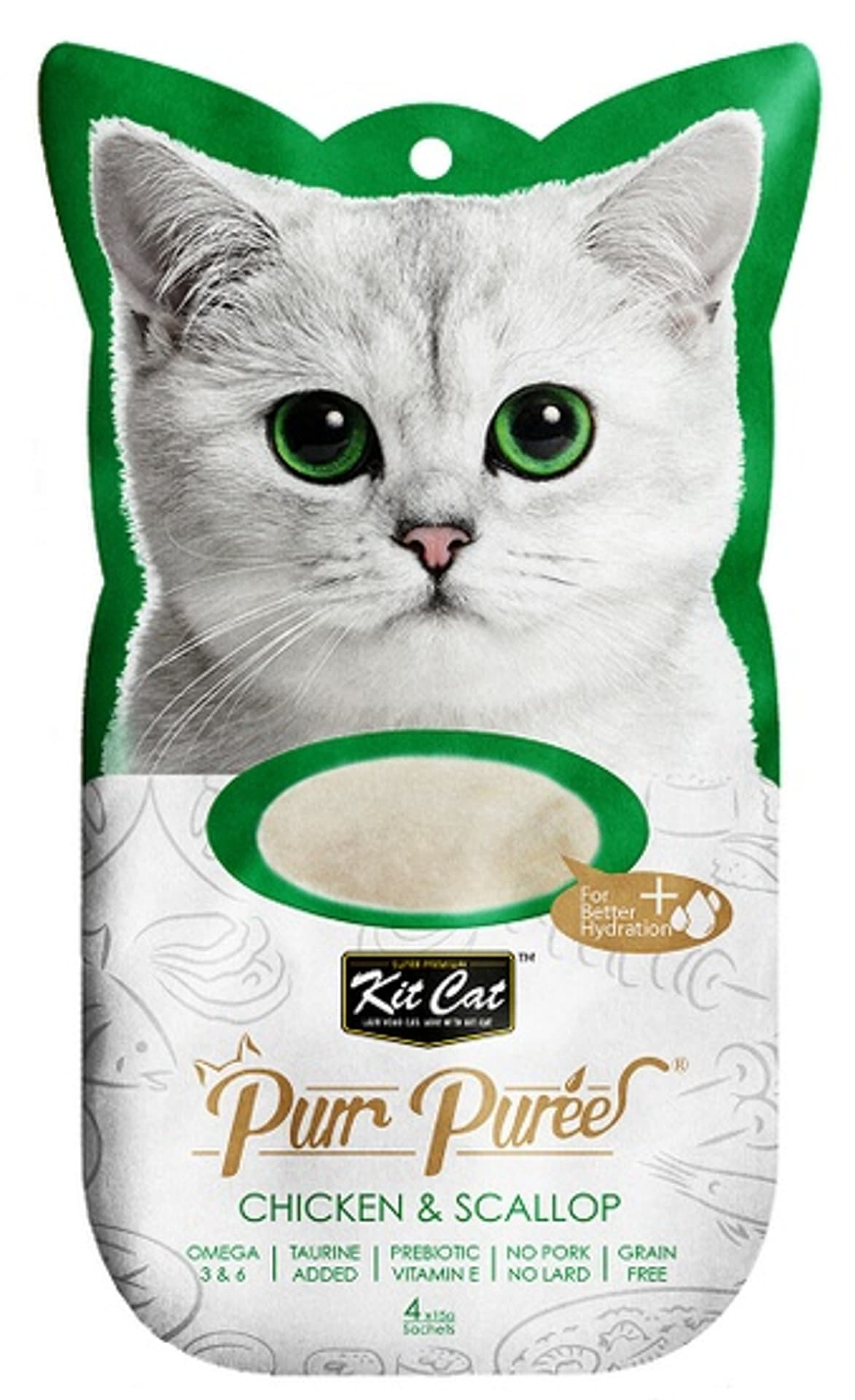 

KIT CAT PurrPuree CHICKEN & SCALLOP (kurczak&przegrzebek) 4x15g [KC-904]