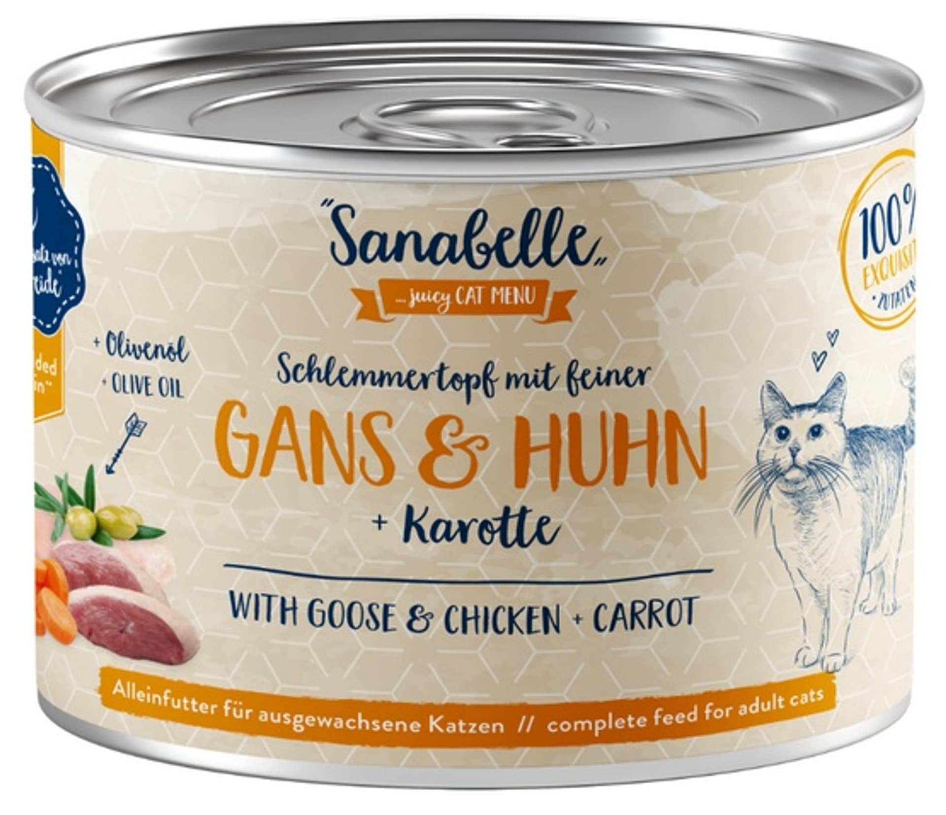 

Sanabelle Gęś, kurczak i marchew puszka 180g
