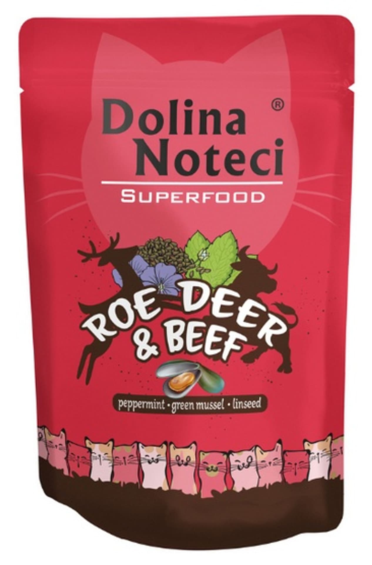 

DOLINA NOTECI Superfood z sarną i wołowiną - mokra karma dla kota - 85g