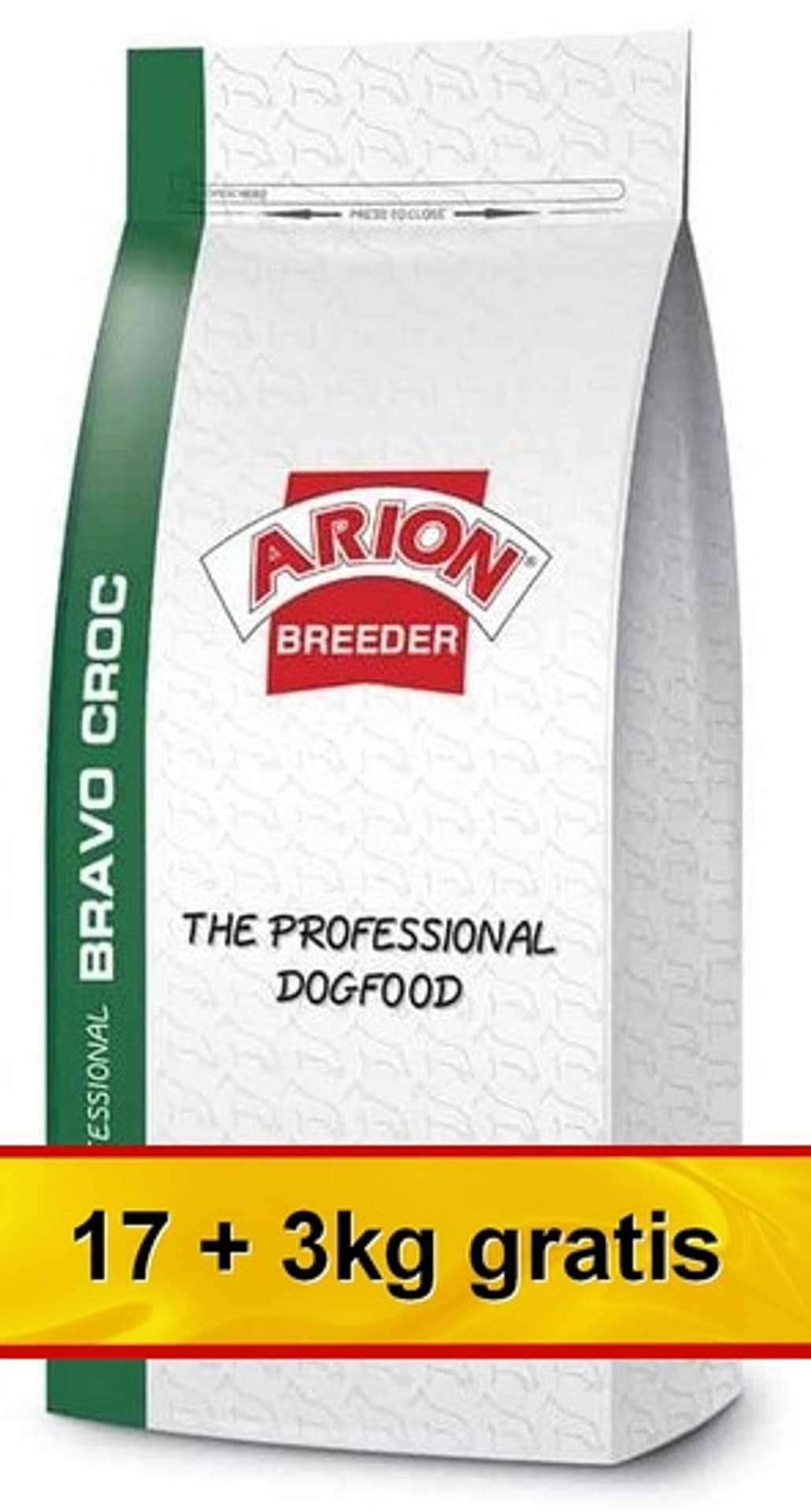 

Arion Breeder The Professional Dog Bravo Croc 24/10 20kg (17+3kg gratis)
