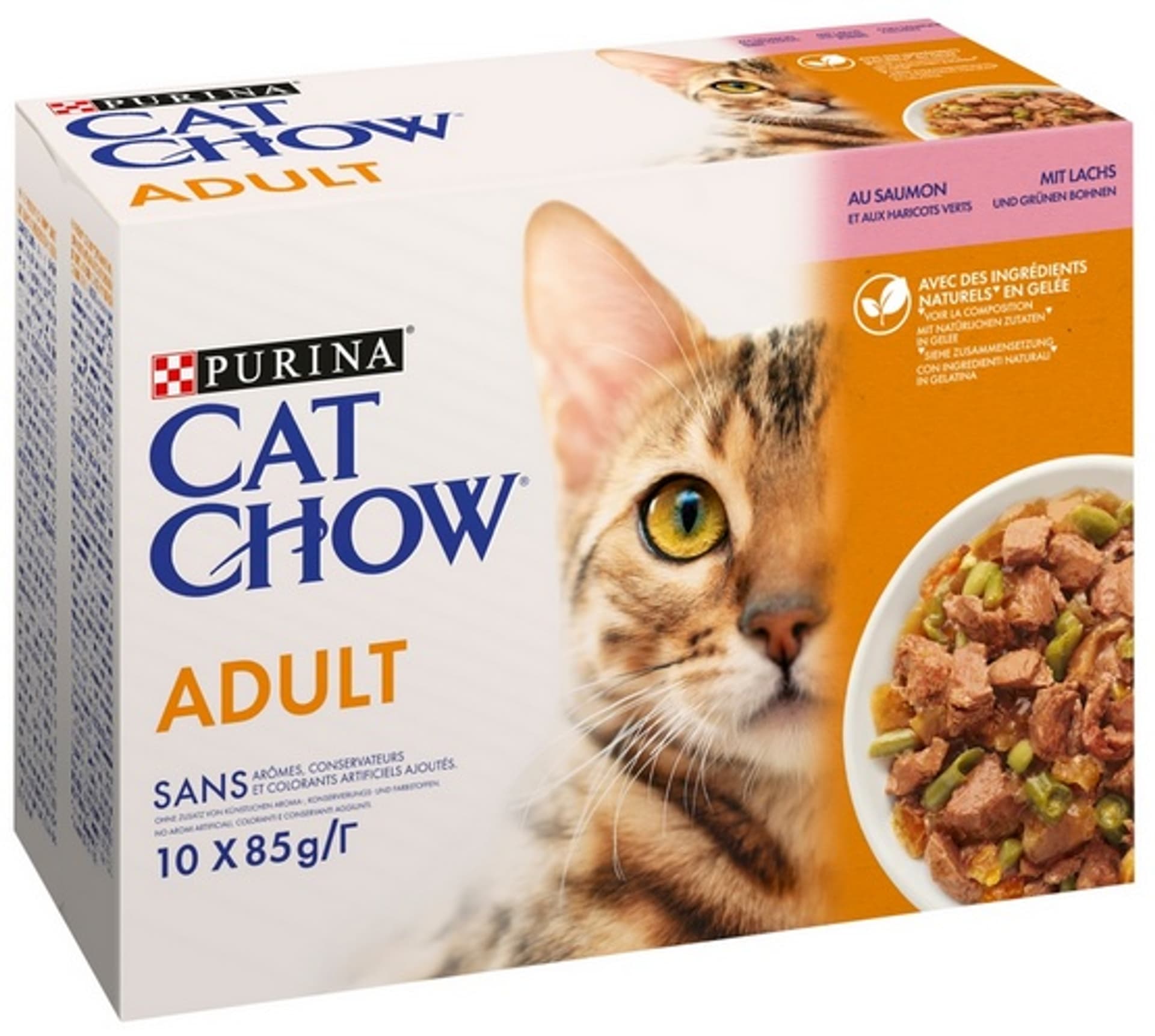 

Karma Cat Chow Adult Łosoś Fasolka Multipack 10x85g