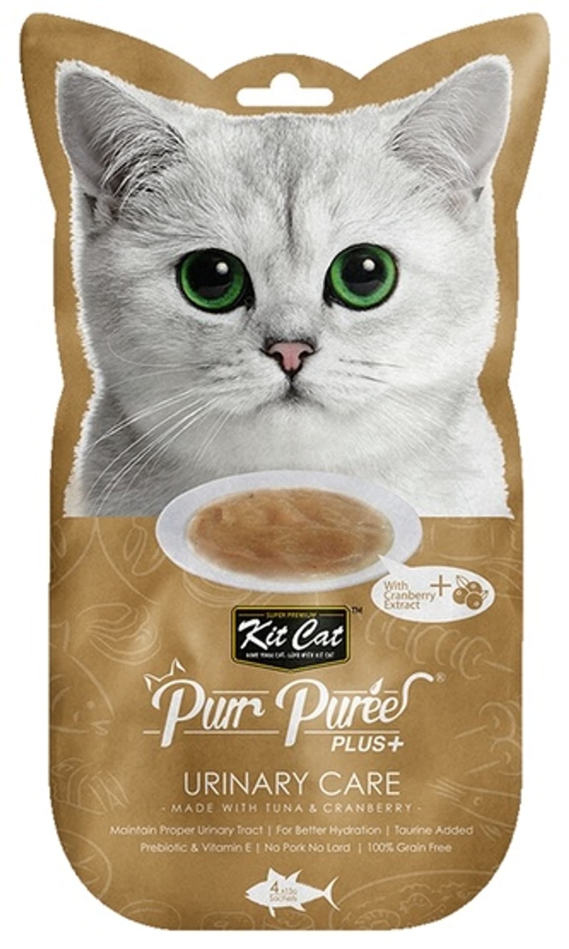 

Kit Cat PurrPuree Plus+ Tuna Urinary Care 4x15g