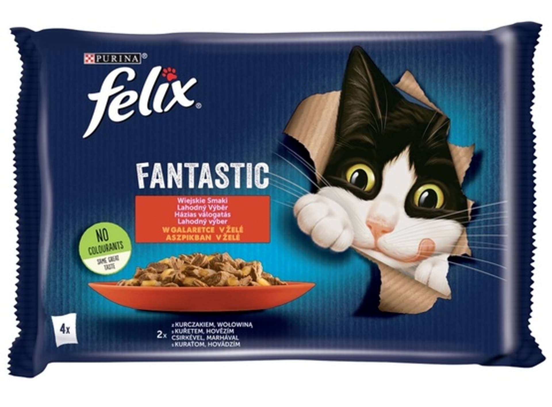 

PURINA Felix Fantastic: wiejskie smaki - karma dla kota - 4 x 85g