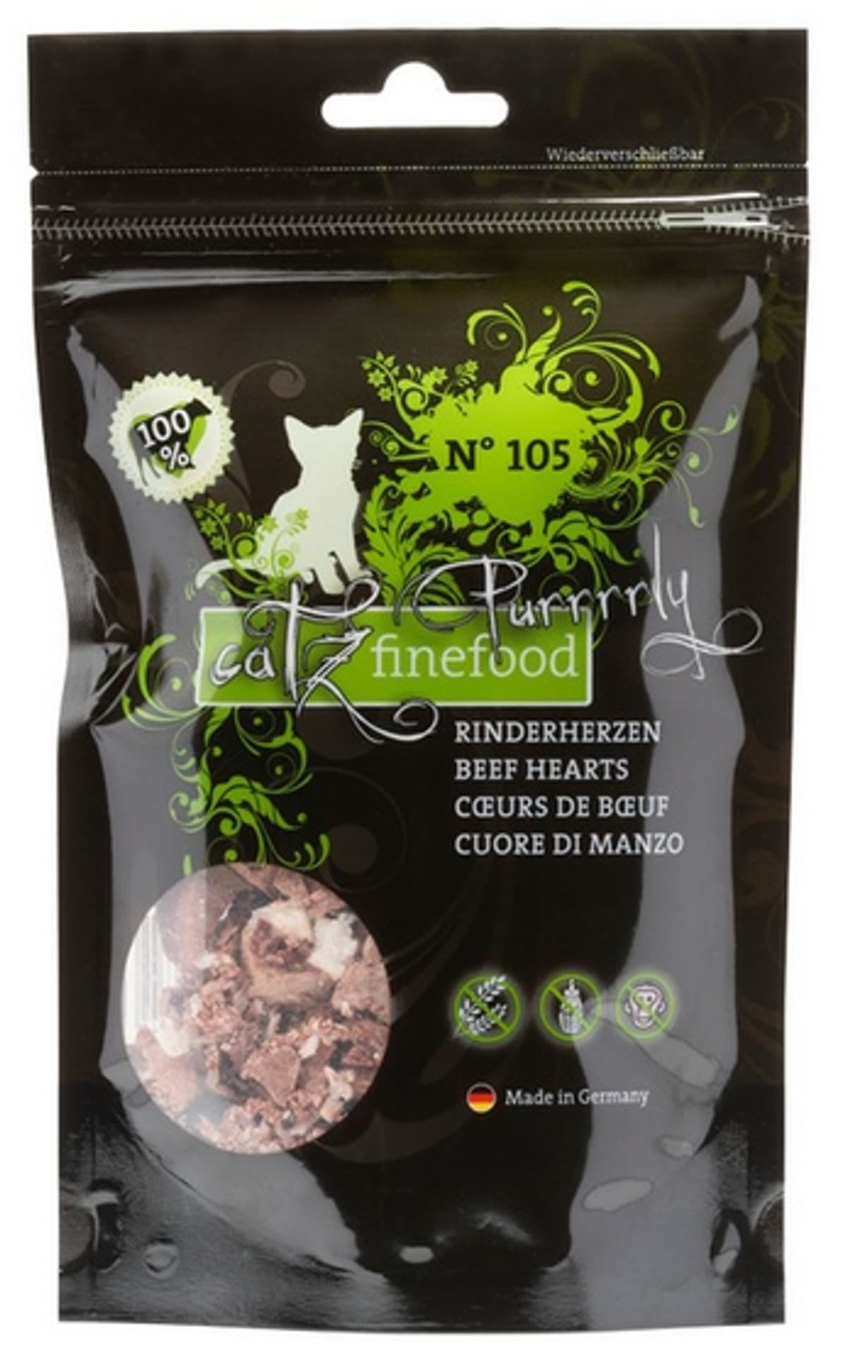 

Catz Finefood Purrrrly N.105 Serca wołowe 35g