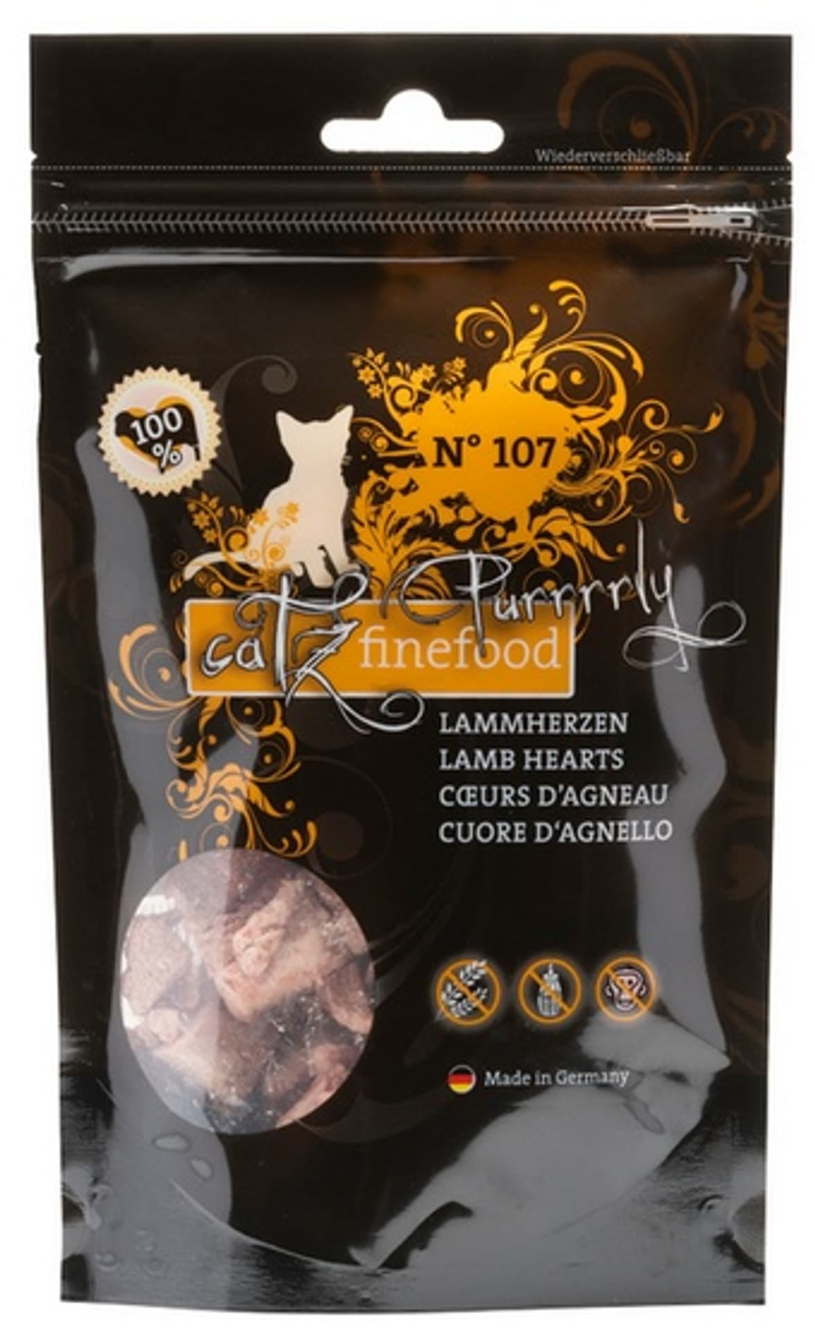 

Catz Finefood Purrrrly N.107 Serca jagnięce 35g