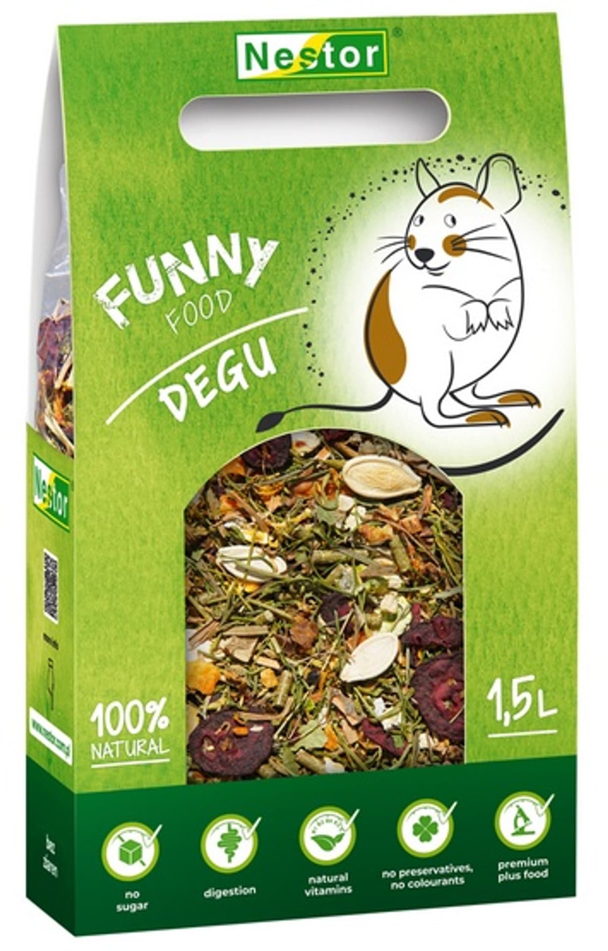 

NESTOR POKARM 1500ML KOSZATNICZKA FUNNY FOOD 460g